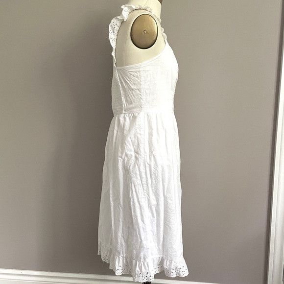 Other White Embroidered Indian Cotton Sleeveless Dress - Small Size S / US 4 / IT 40 - 5 Thumbnail