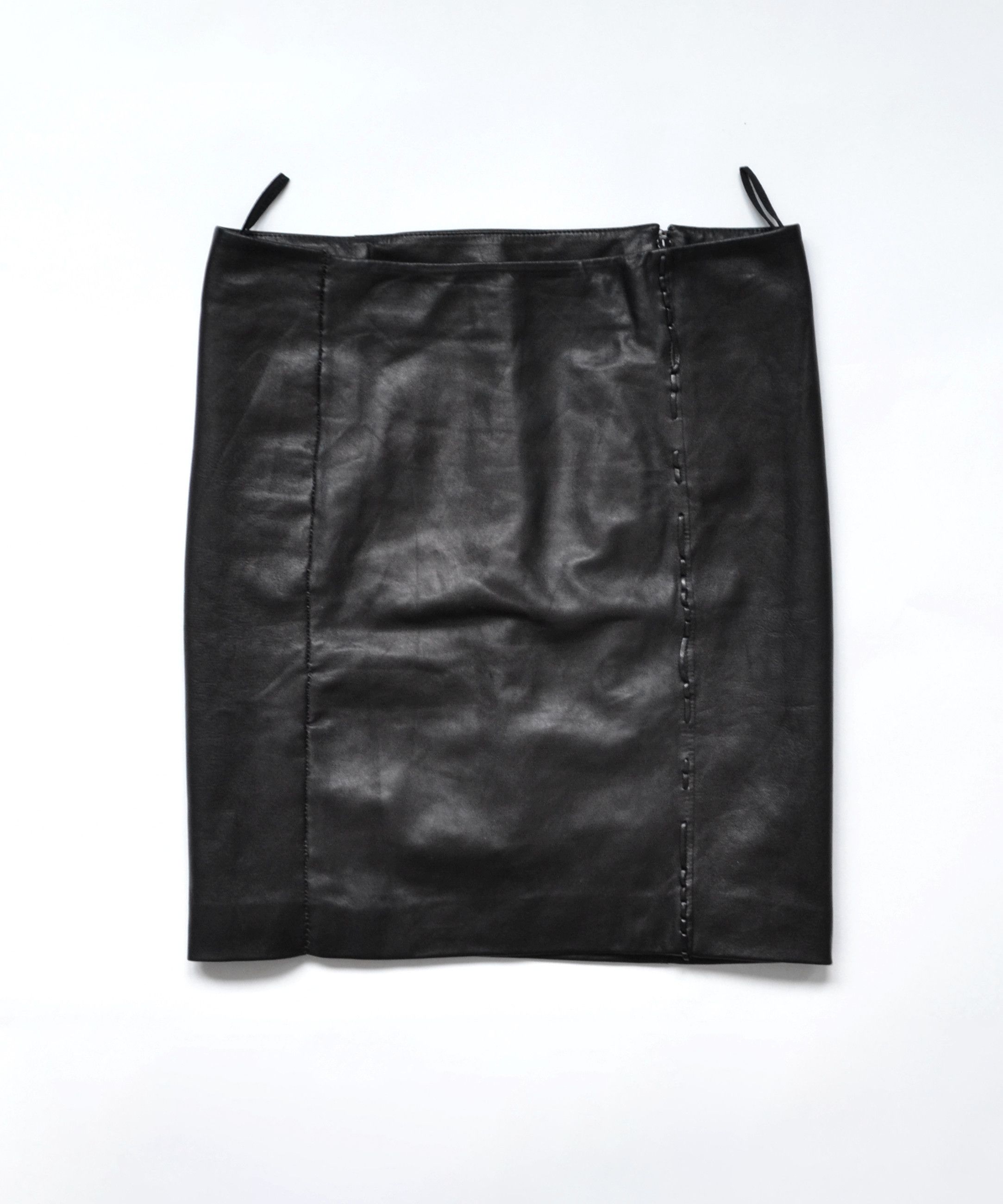Gucci GUCCI Skirt Leather Mini Vintage 90s Black TOM FORD Size 27" / US 4 / IT 40 - 10 Thumbnail