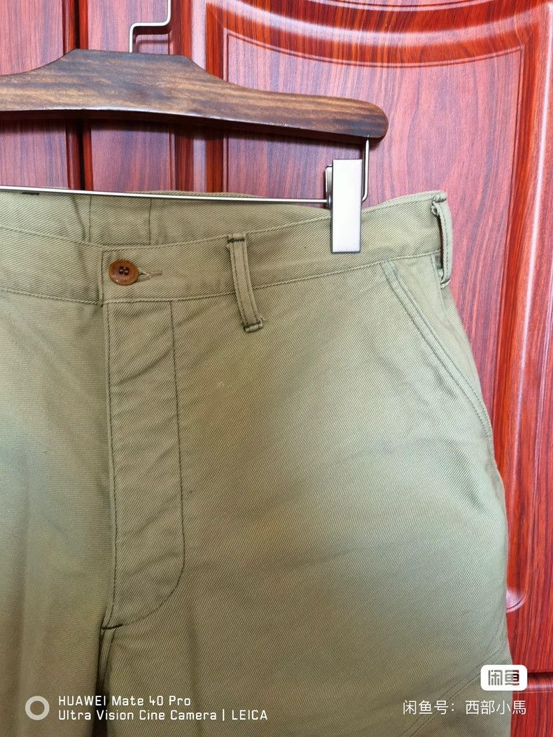 Freewheelers FREEWHEELERS Non-RRL Raf Lauren heavy-duty twill khaki tie Size US 34 / EU 50 - 2 Thumbnail
