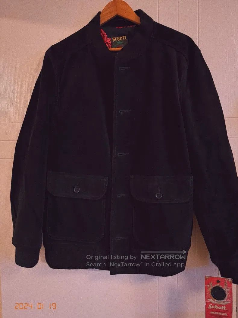 Schott Schott Suede A1 jacket Size US XL / EU 56 / 4 - 2 Thumbnail