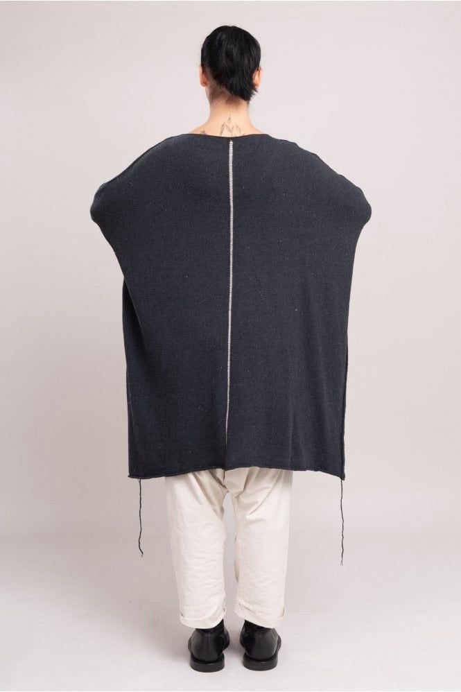 Rundholz Studio b3 Design Amelsa Mud Dark Oversized Knit Tunic Cotton Size S / US 4 / IT 40 - 18 Thumbnail