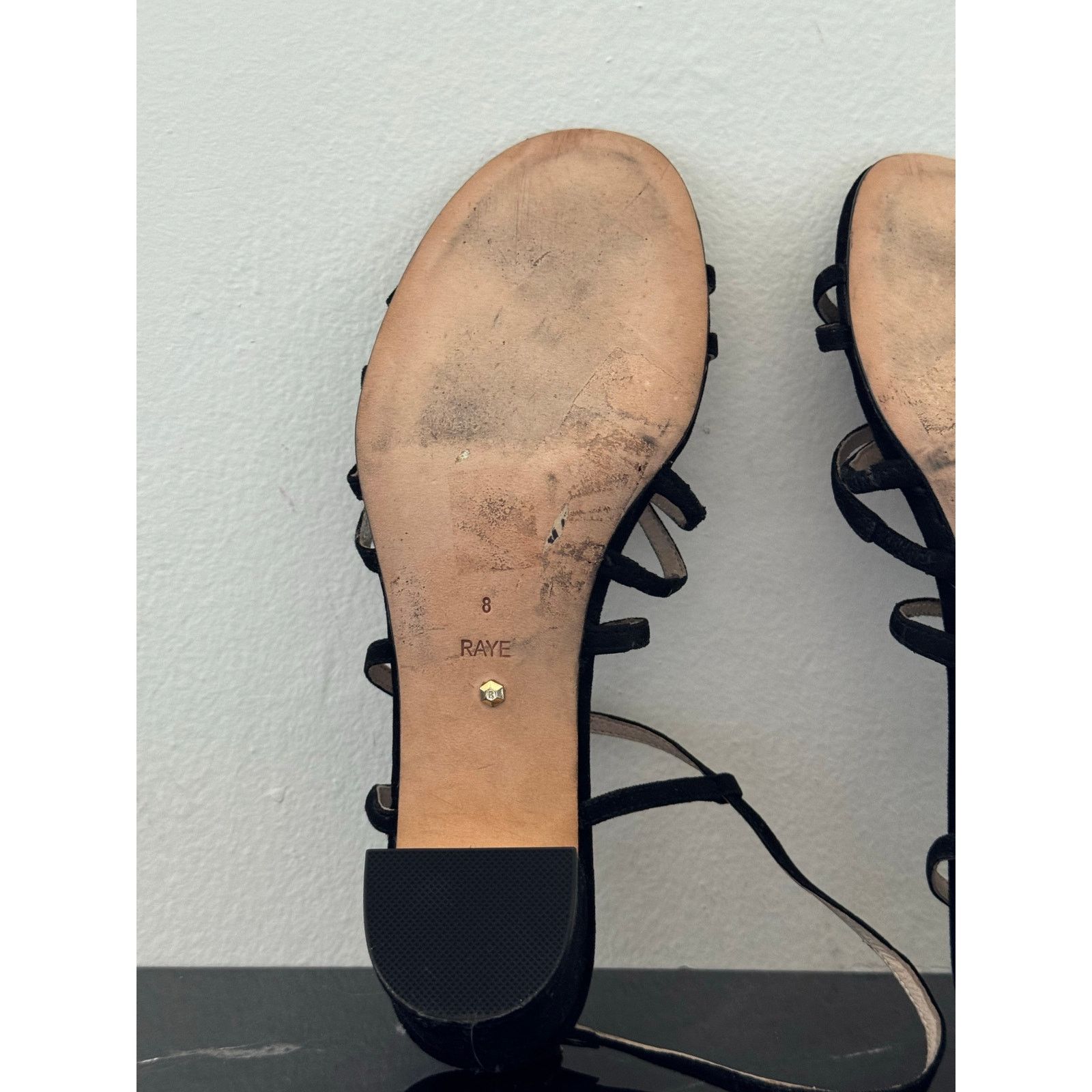 Other Raye Black Strappy Block Sandals Size US 8 / IT 38 - 8 Thumbnail