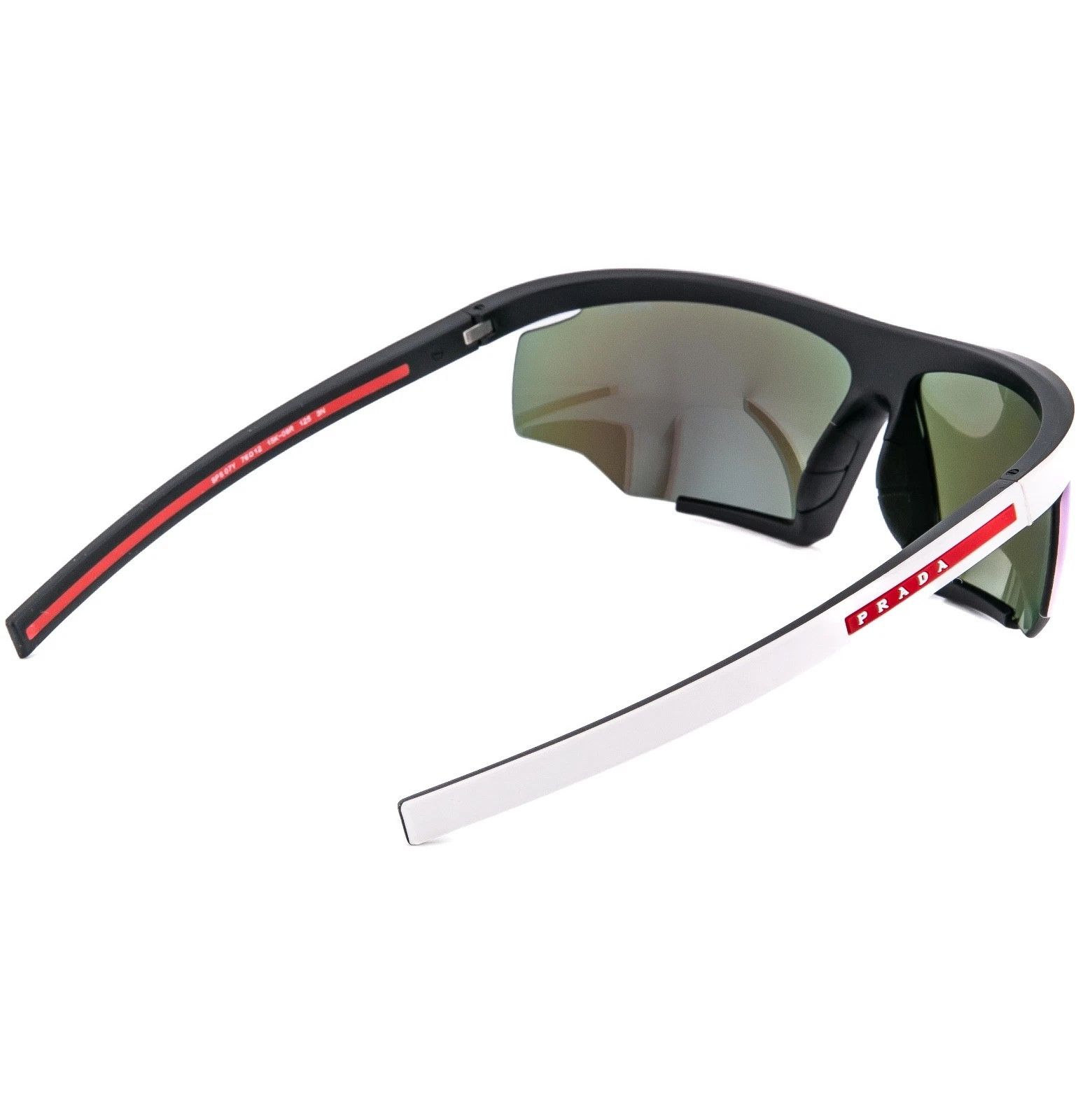 Prada PRADA PS07YS LINEA ROSSA ACTIVE 07Y White Blue Mirror Sport Size ONE SIZE - 5 Thumbnail