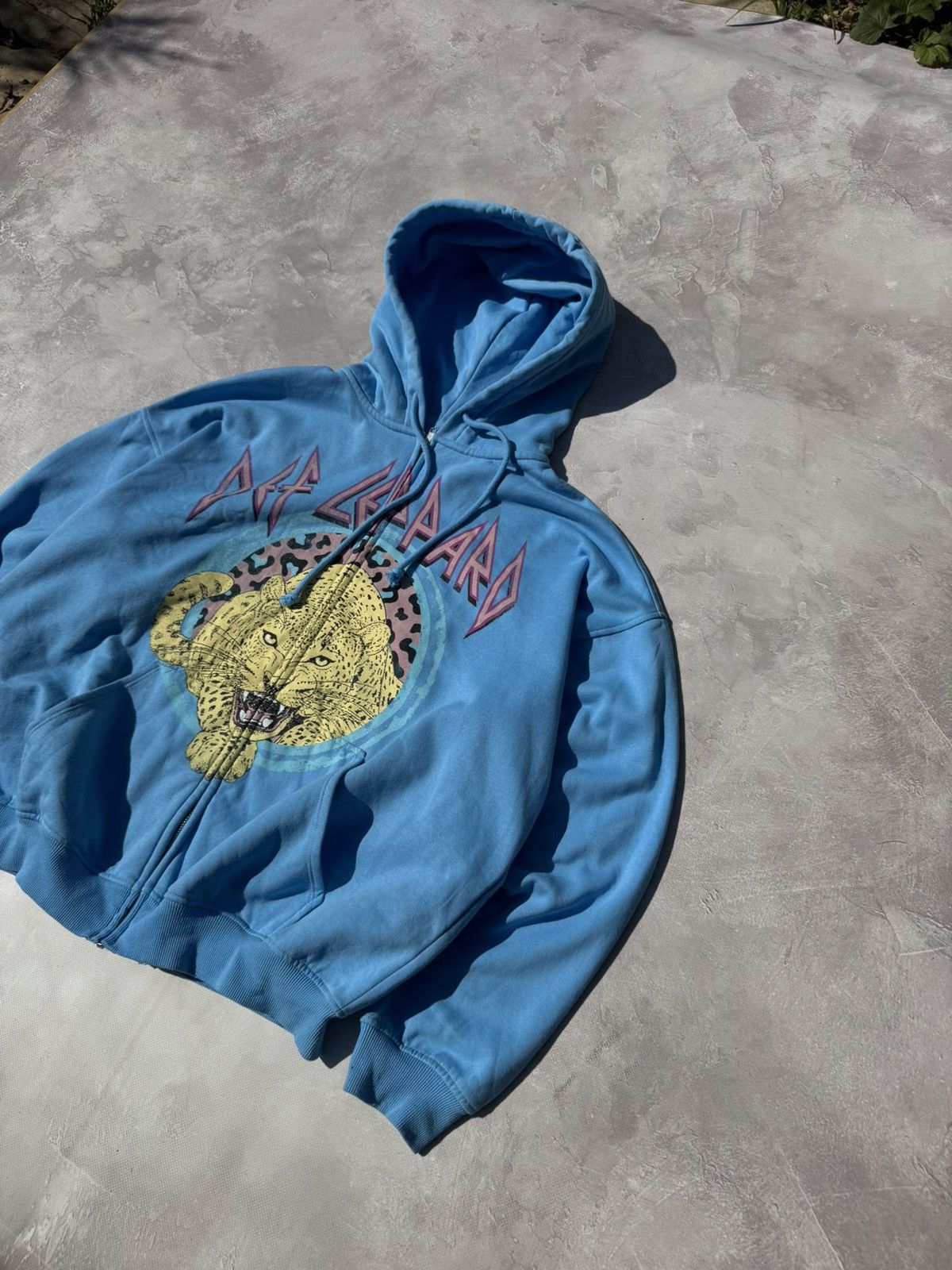 Band Tees Def Leppard Boxy Fit Zip Hoodie Size US M / EU 48-50 / 2 - 2 Thumbnail