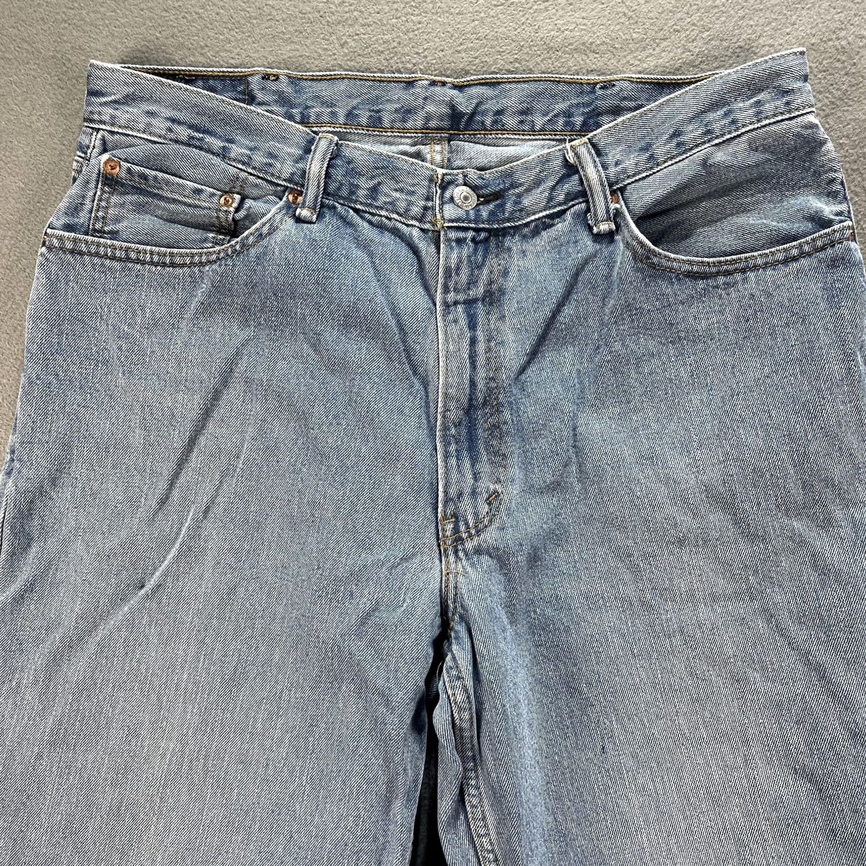 Levi's Levi's Jeans Mens 33x30 Blue Relaxed Tapered Leg Denim Pants 560 Y2K Vintage 90s 500 Series Cotton Pocket Zip Fly Size US 33 - 3 Thumbnail