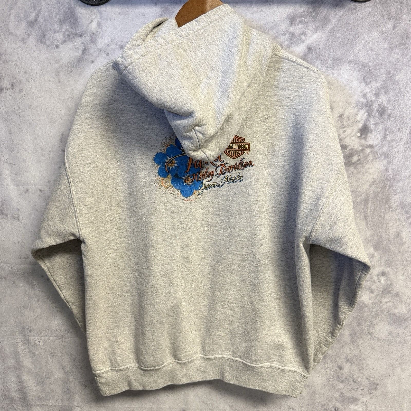Harley Davidson Harley Davidson Hoodie Sweatshirt Womens Large Gray Taku Ala Size L / US 10 / IT 46 - 2 Thumbnail