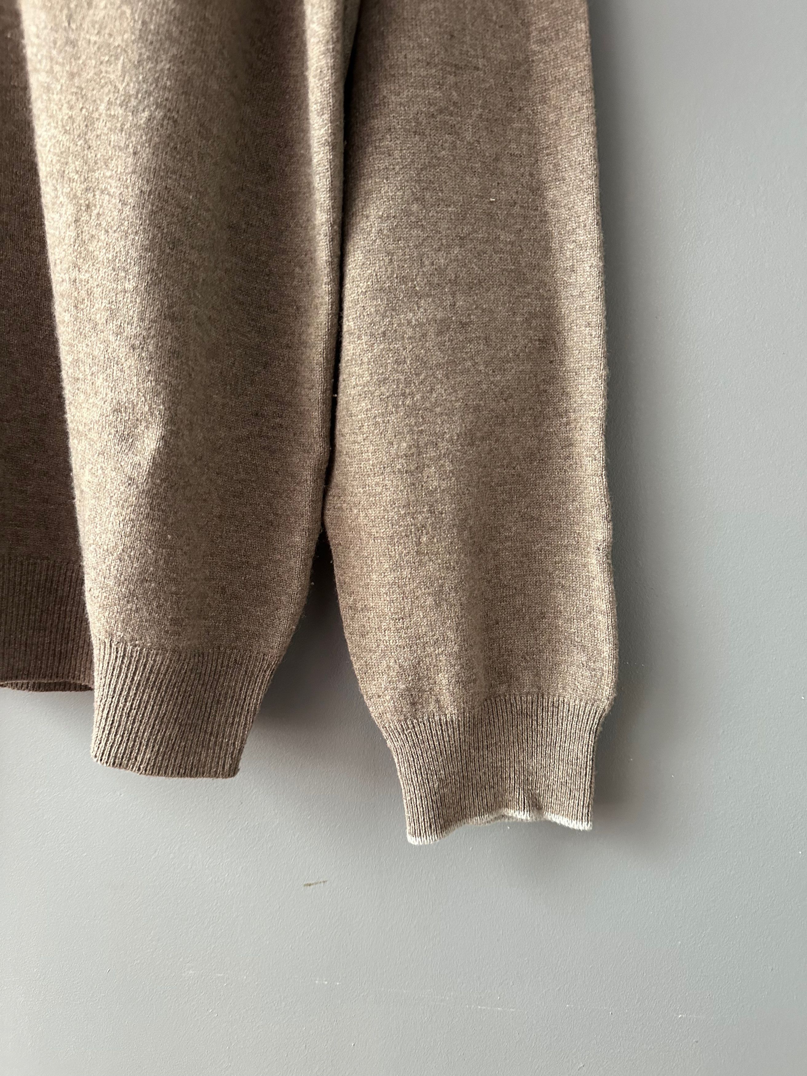 Gran Sasso Gran Sasso Wool Cashmere jumper sweater v neck Size US XL / EU 56 / 4 - 4 Thumbnail