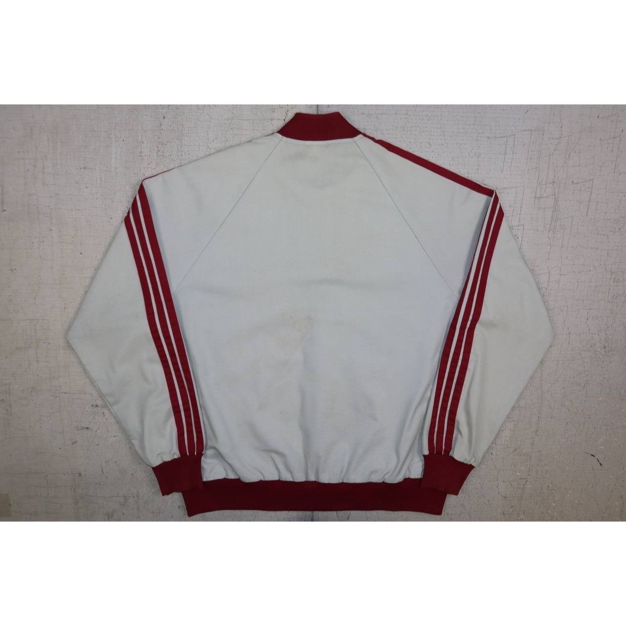 Adidas Vintage 80s Adidas Track Jacket Men's XL White Red Windbreak Size US XL / EU 56 / 4 - 9 Thumbnail