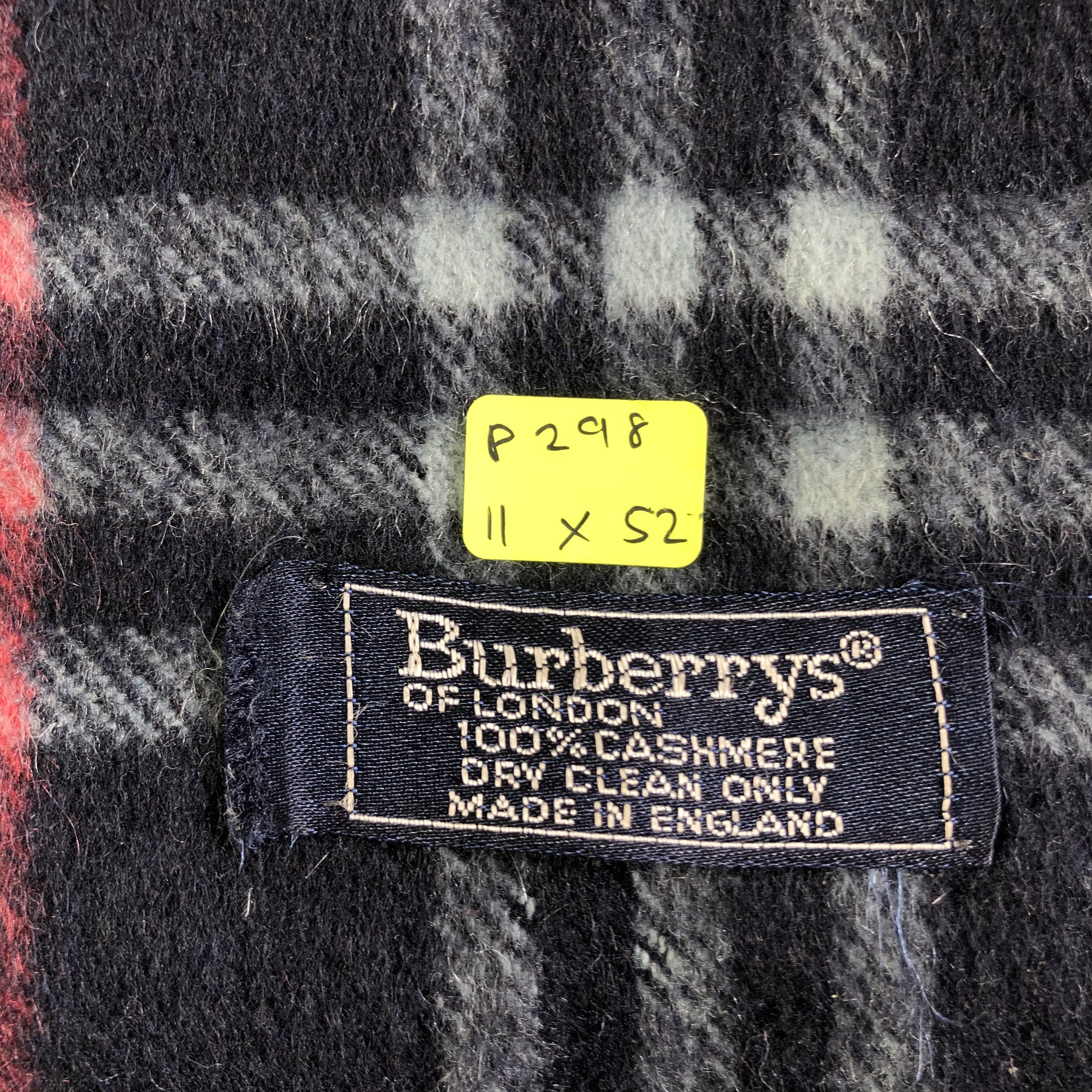 Burberry Burberrys Cashmere Scarf / Muffler / Neckwear P298 Size ONE SIZE - 10 Thumbnail