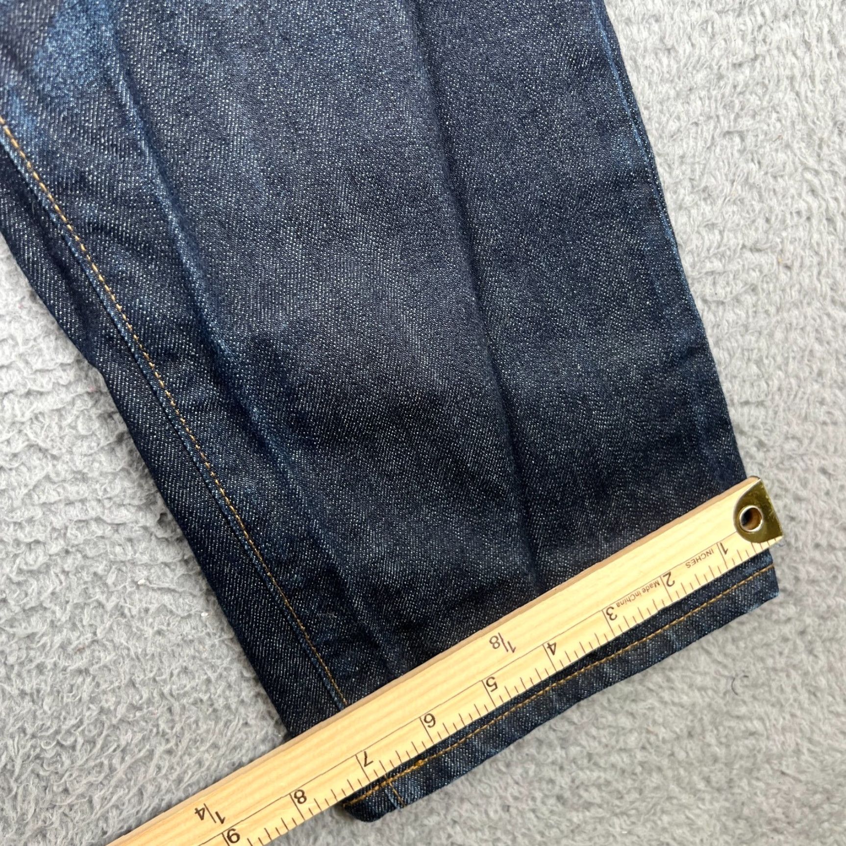 J.Crew J.CREW Jeans Men's 30x30 Blue Dark Wash Tapered 1040 Kaihara Japanese Denim Preppy Hipster Size US 30 / EU 46 - 2 Thumbnail