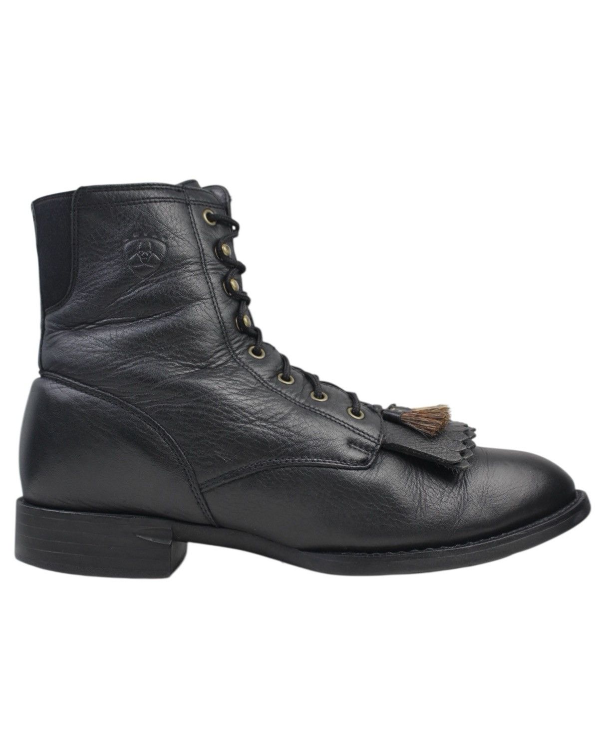 Vintage ARIAT HERITAGE BLACK LEATHER LACE-UP EQUESTRIAN PADDOCK BOOT Size US 8 / EU 41 - 2 Thumbnail