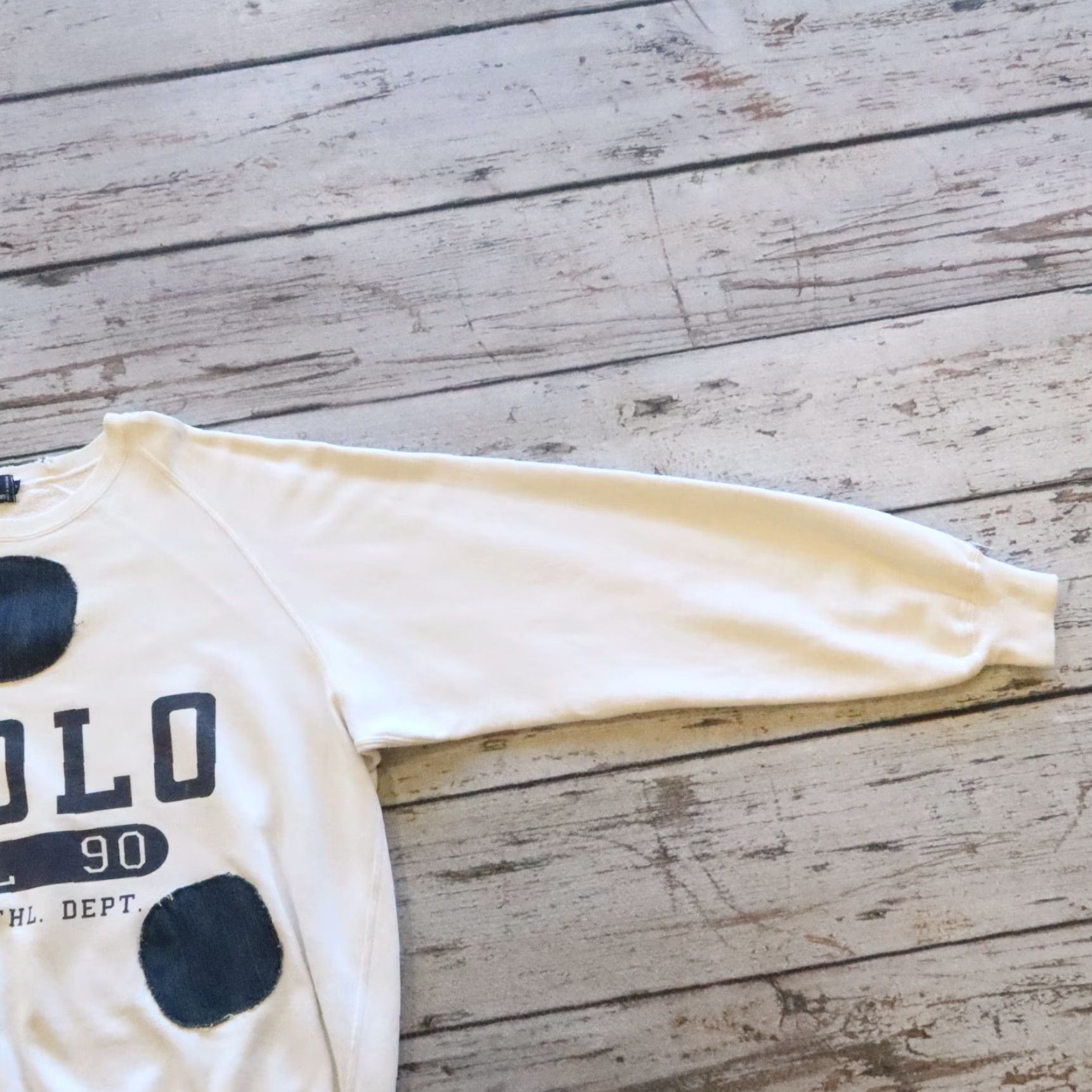 Polo Ralph Lauren Vintage Polo Ralph Lauren Sweatshirt Crewneck 90s Size M White Men Size US M / EU 48-50 / 2 - 5 Thumbnail