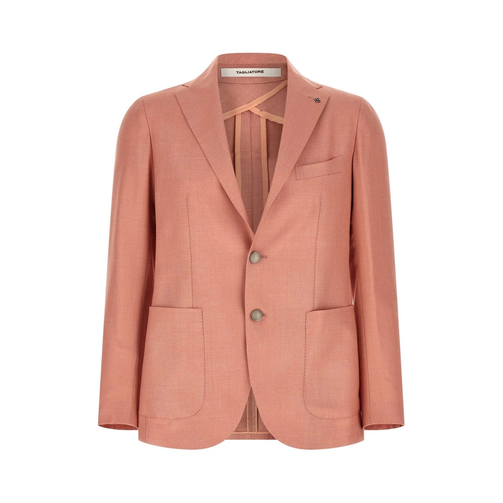 TAGLIATORE Montecarlo Pink Wool Linen Blazer New & Authentic