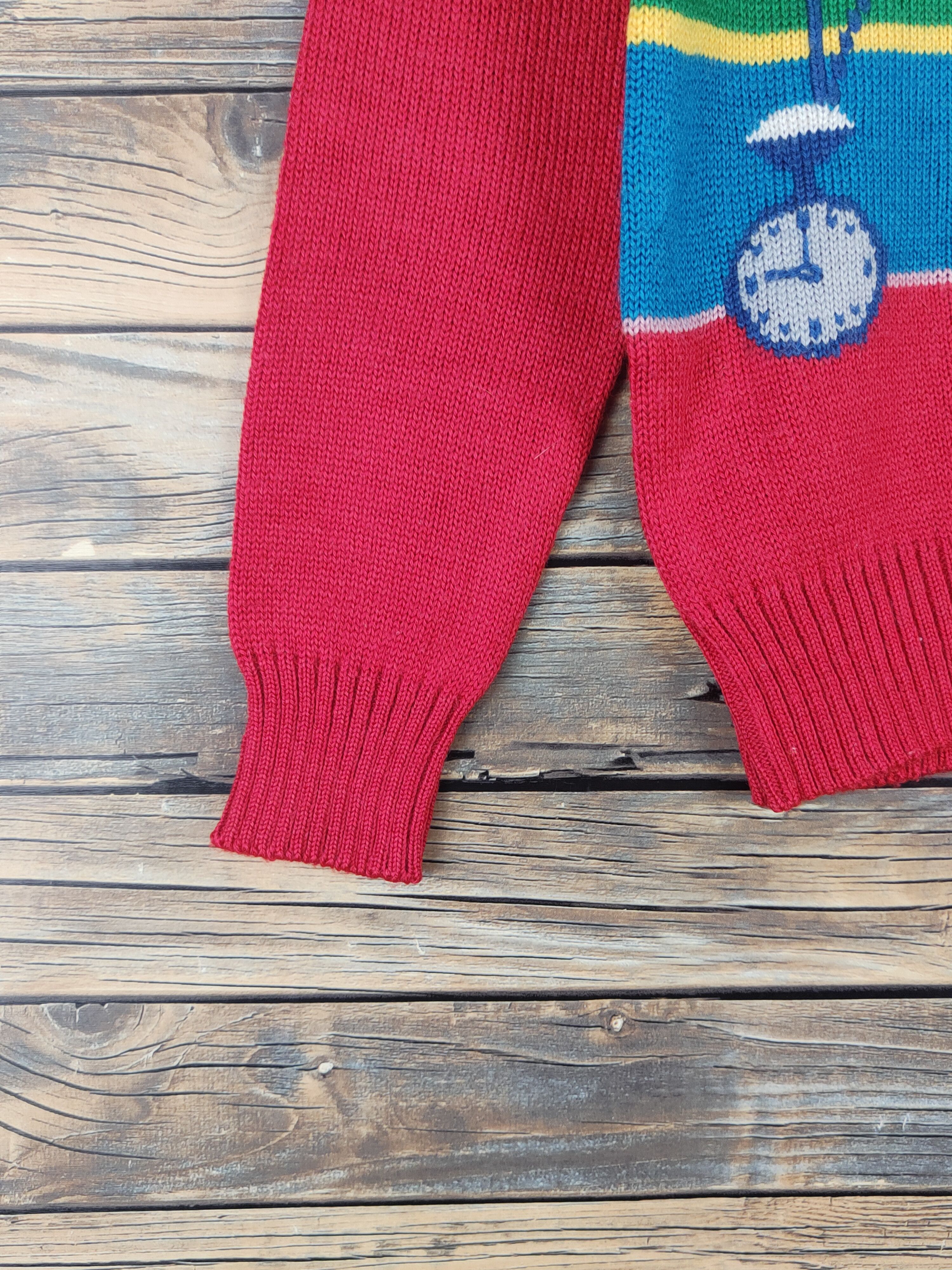 Homespun Knitwear × Japanese Brand × Vintage Mavera Sports Red Knitwear Sweatshirts #W1088 Size US XS / EU 42 / 0 - 5 Thumbnail