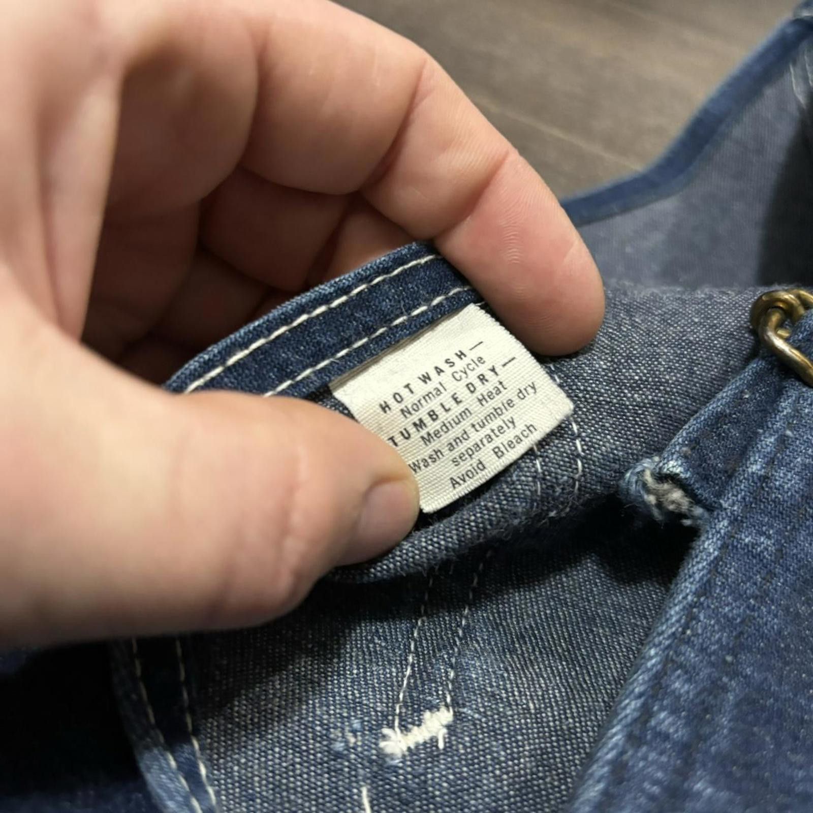 Lee vintage made in USA union Lee jelt denim sanforized overalls Size US 38 / EU 54 - 8 Thumbnail