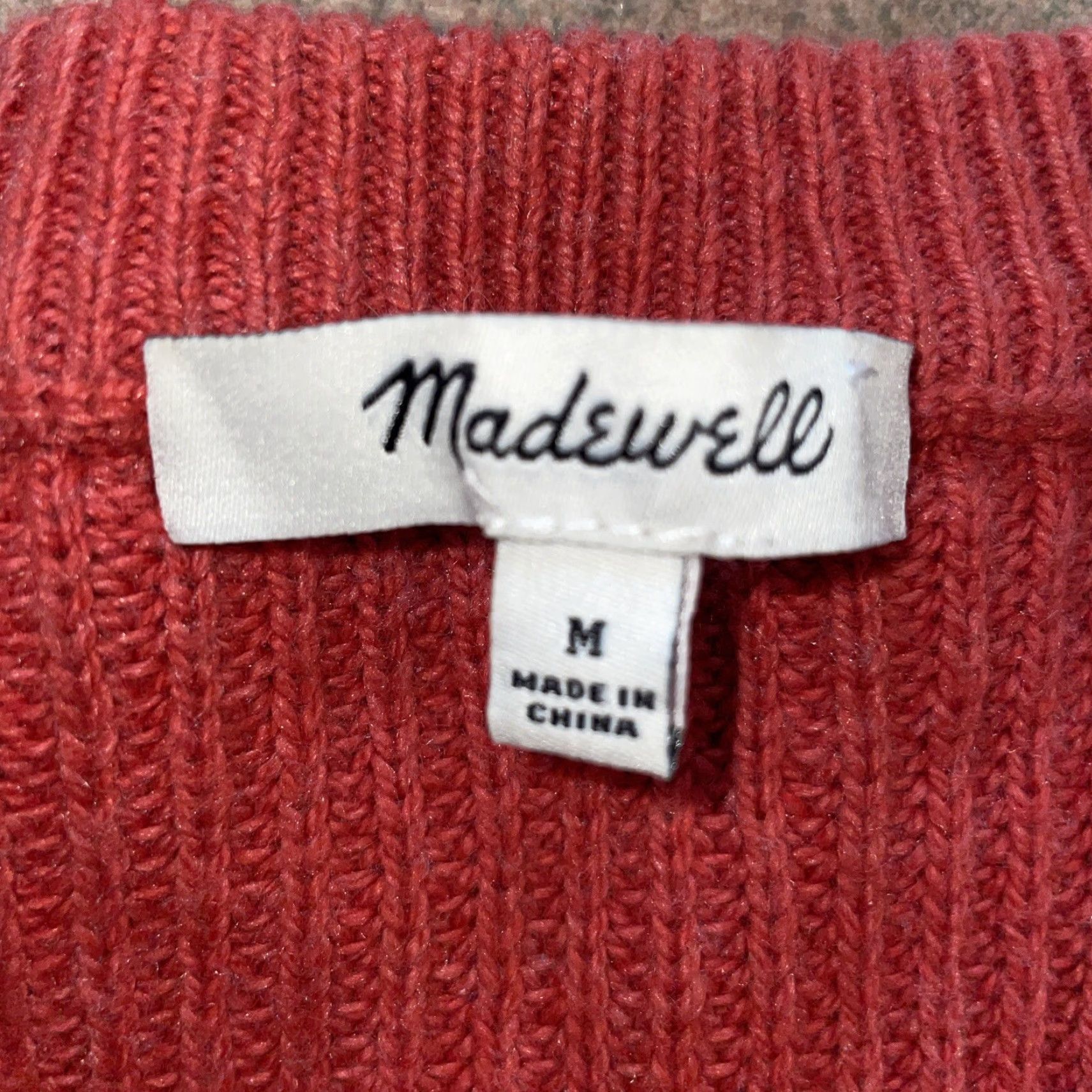 Madewell Madewell Sweater Orange Womens M Pullover M Size M / US 6-8 / IT 42-44 - 3 Thumbnail