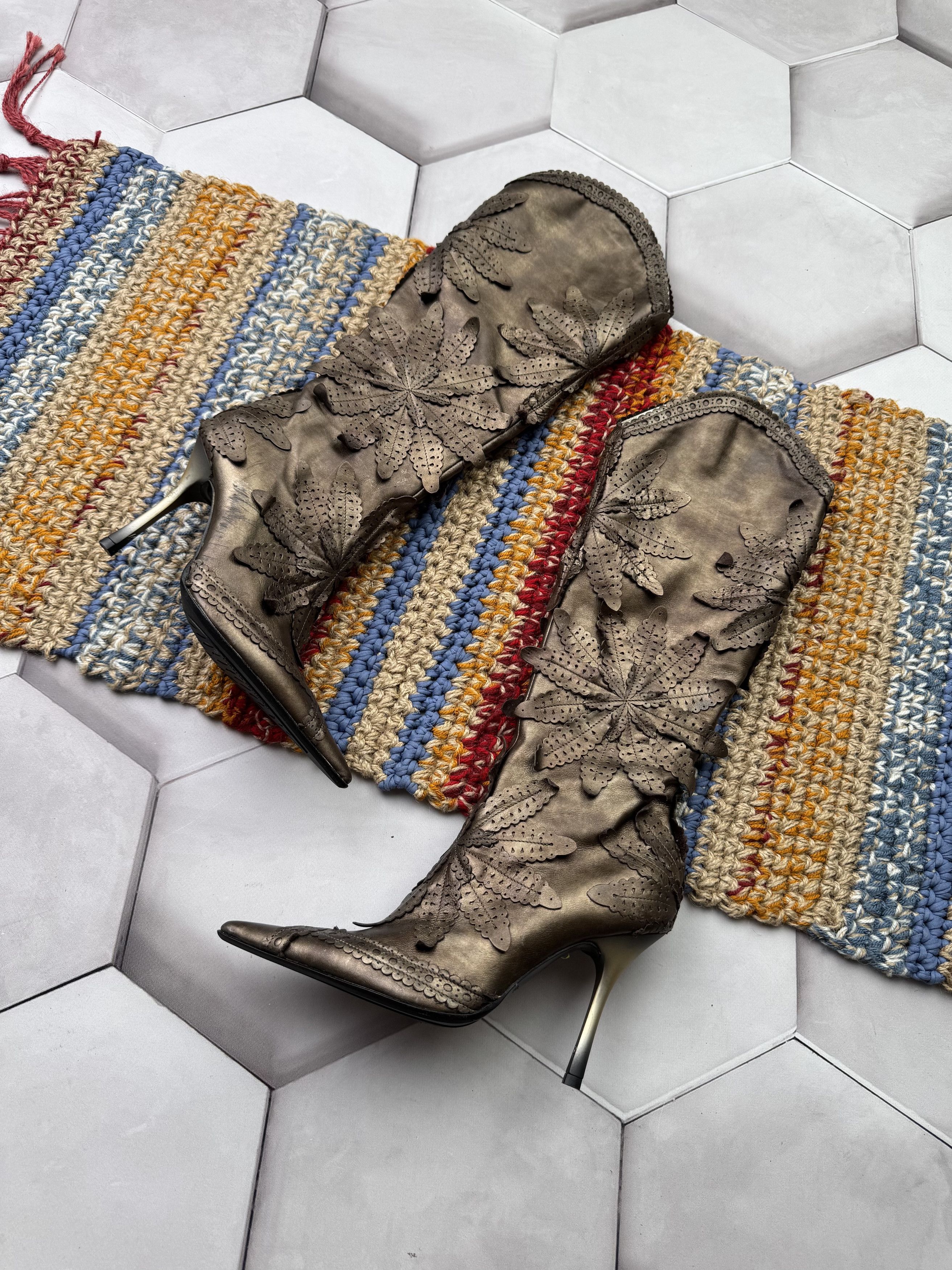 If Six Was Nine Vintage Leather Boots Size US 6 / IT 36 - 1 Thumbnail