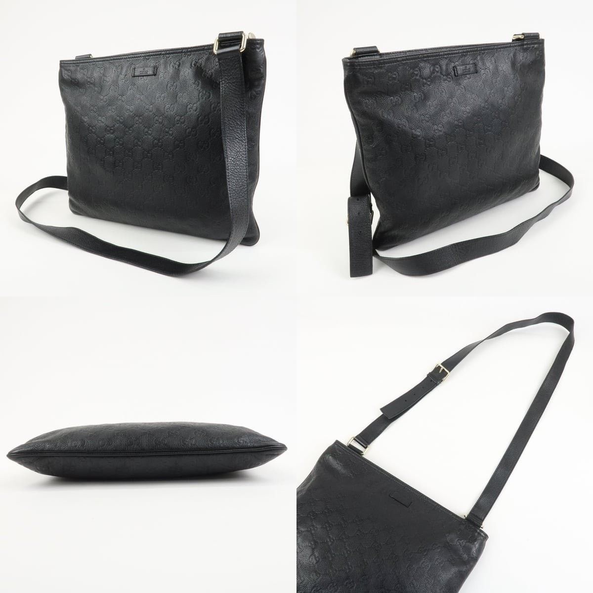 Gucci Gucci Guccissima Leather Crossbody Bag Black Size ONE SIZE - 3 Thumbnail