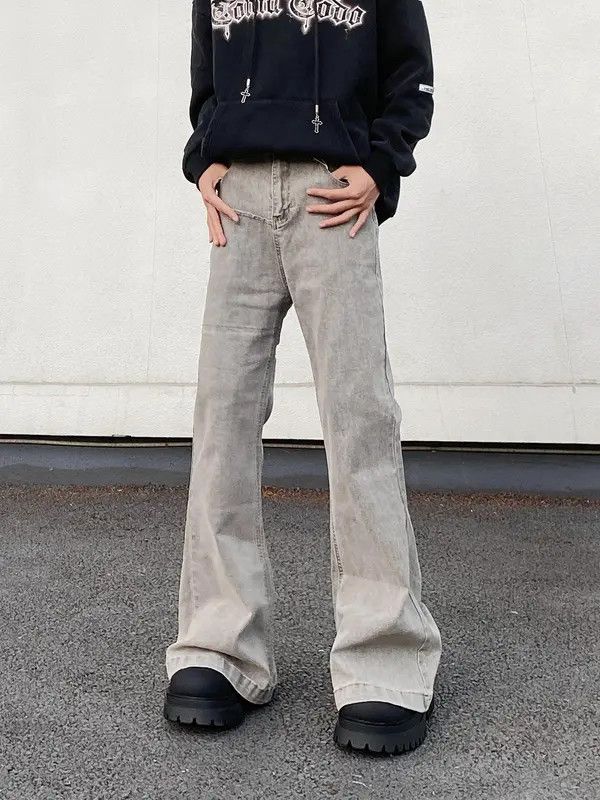 VIBE Gray Flared Jeans Size US 30 / EU 46 - 8 Thumbnail
