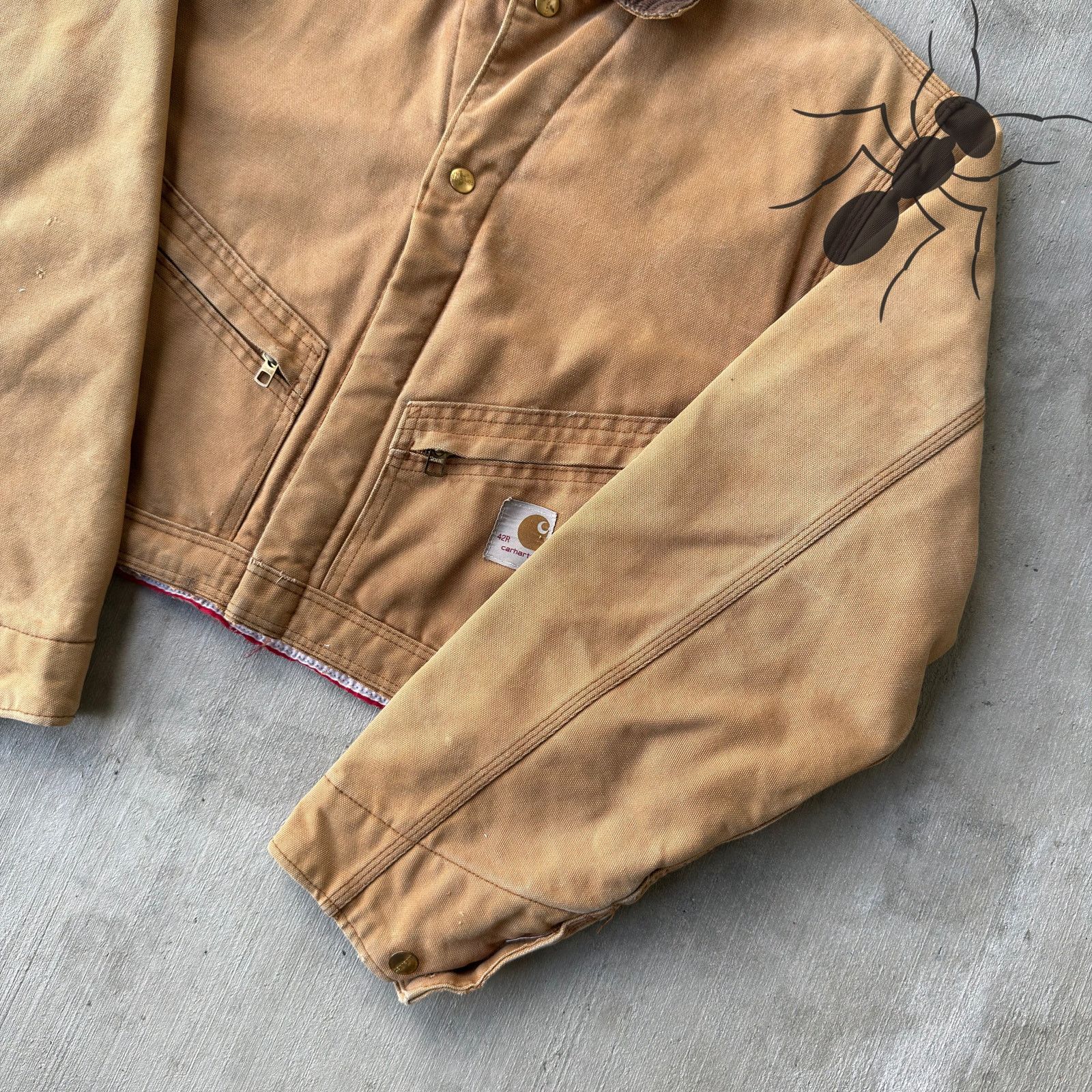 Carhartt × Vintage Carhartt brown cropped Detroit style work wear jacket Size US S / EU 44-46 / 1 - 4 Thumbnail