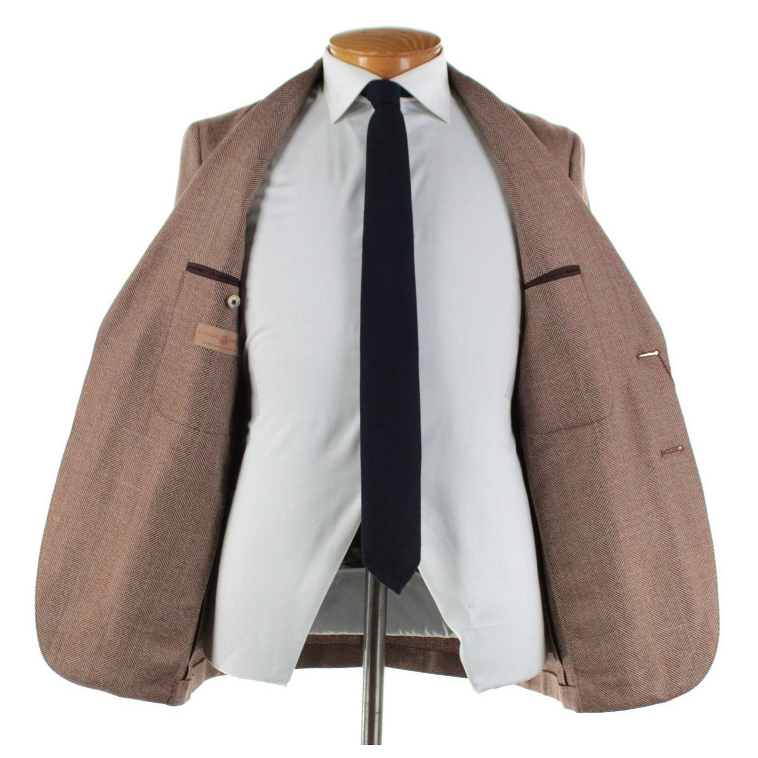 Luciano Barbera Luciano Barbera Sport Coat Size 38 US in Brown Size 38R - 6 Thumbnail