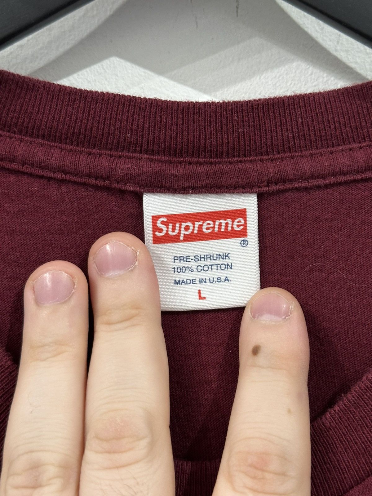 Supreme Supreme x Jacob Holdt “American Pictures” Tee Burgundy Sz L Size US L / EU 52-54 / 3 - 3 Thumbnail