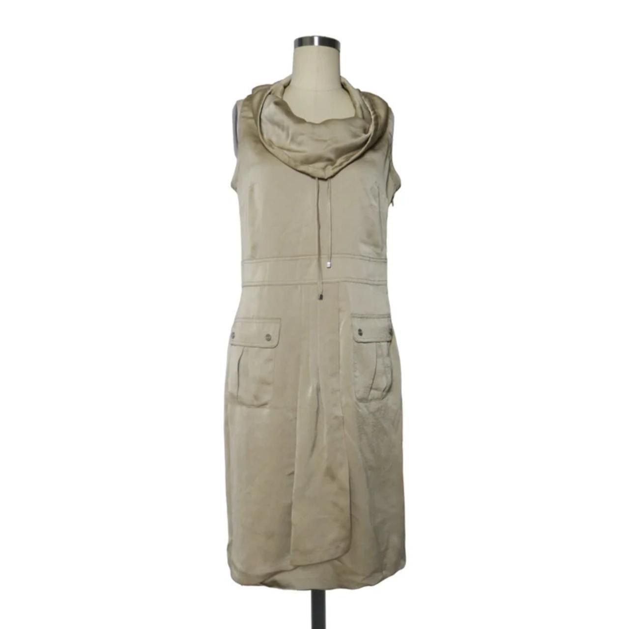 Vintage 00s Betty Barclay cowl neck tank dress Size M / US 6-8 / IT 42-44 - 2 Thumbnail