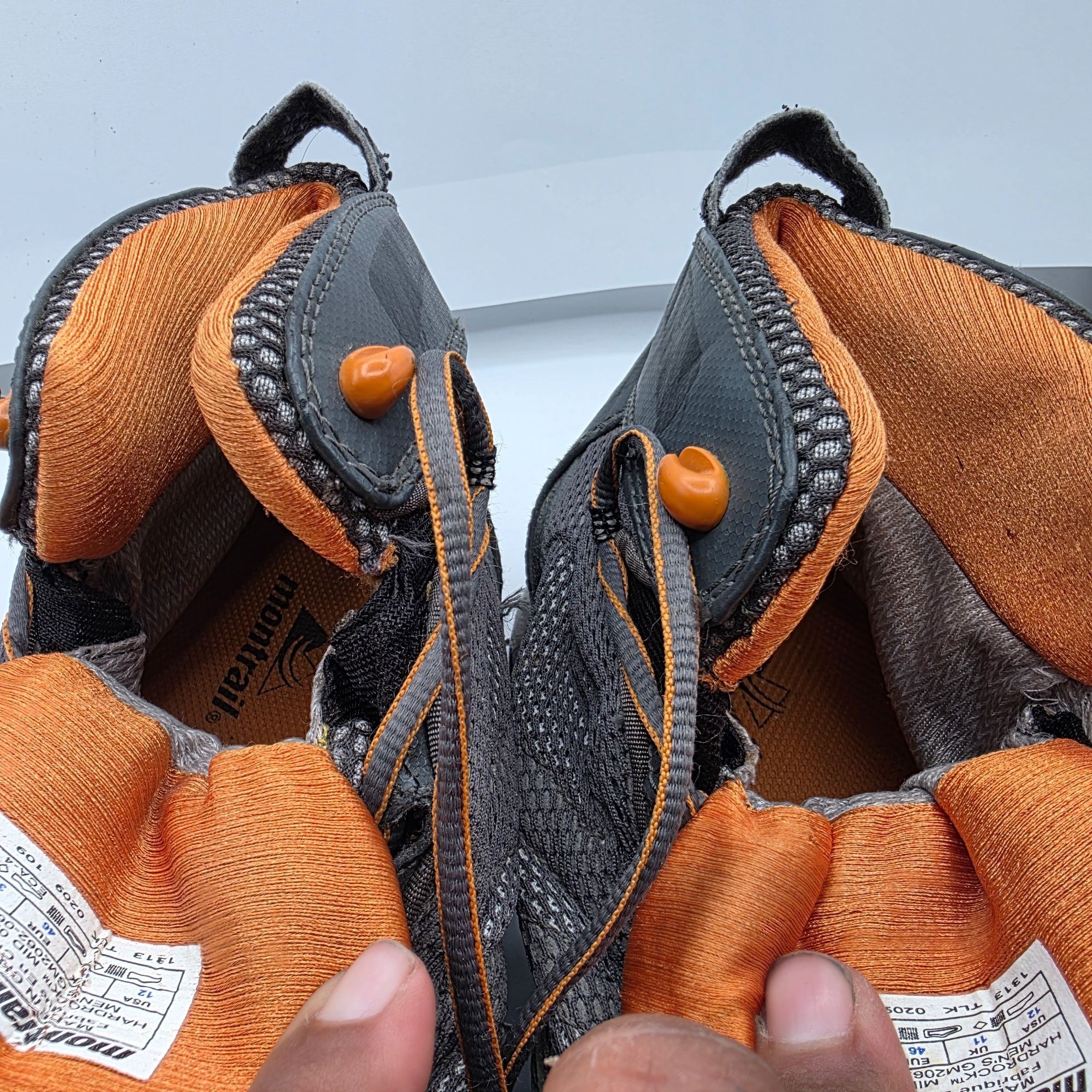 Other Montrail Hardrock Mid GTX Mens Size 12 Gray Orange Hiking Bo Size US 12 / EU 45 - 7 Thumbnail