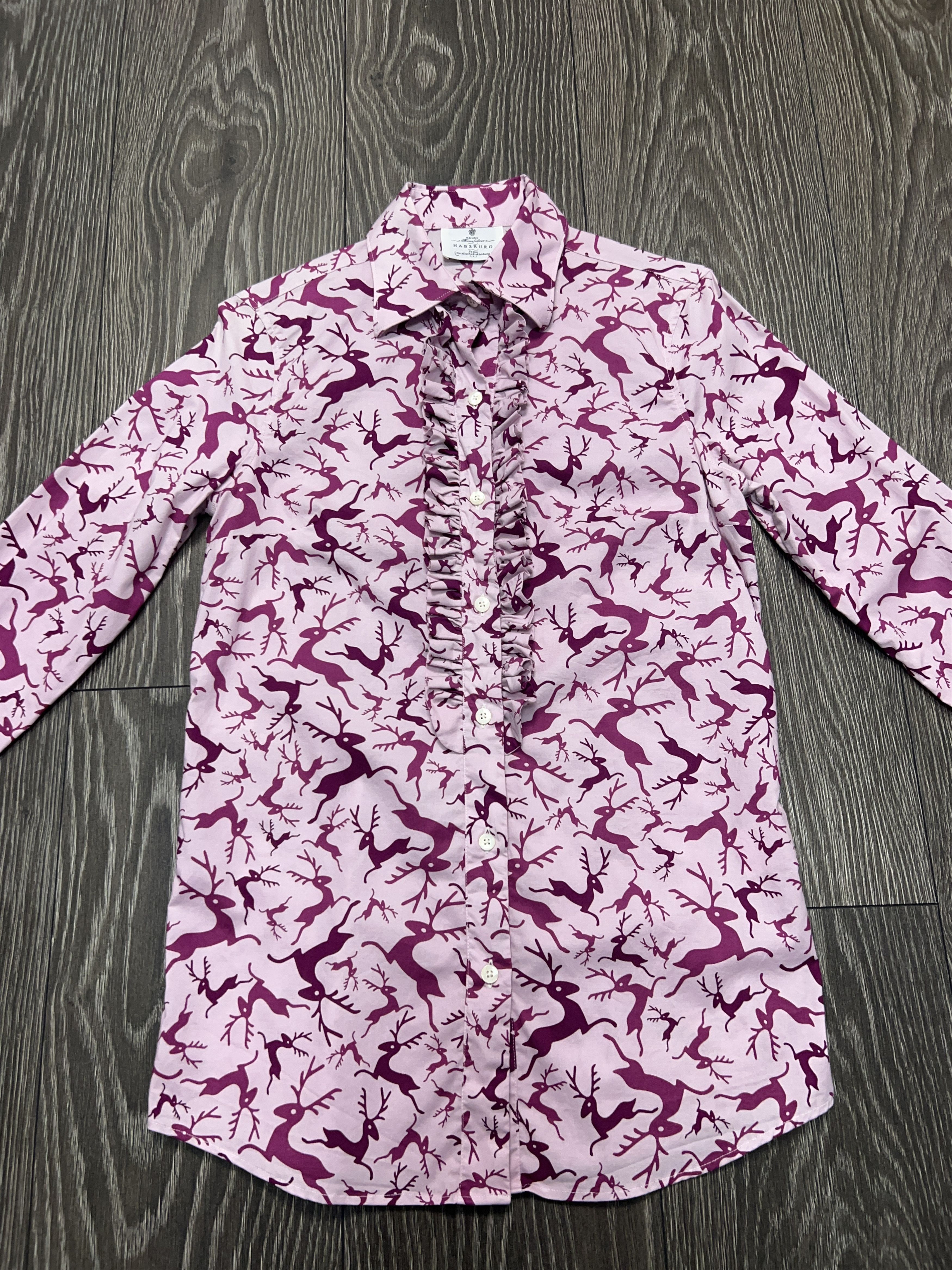 Designer Kleider Habsburg Manufaktur Floral Button Shirt Long Sleeve Size XS / US 0-2 / IT 36-38 - 4 Thumbnail