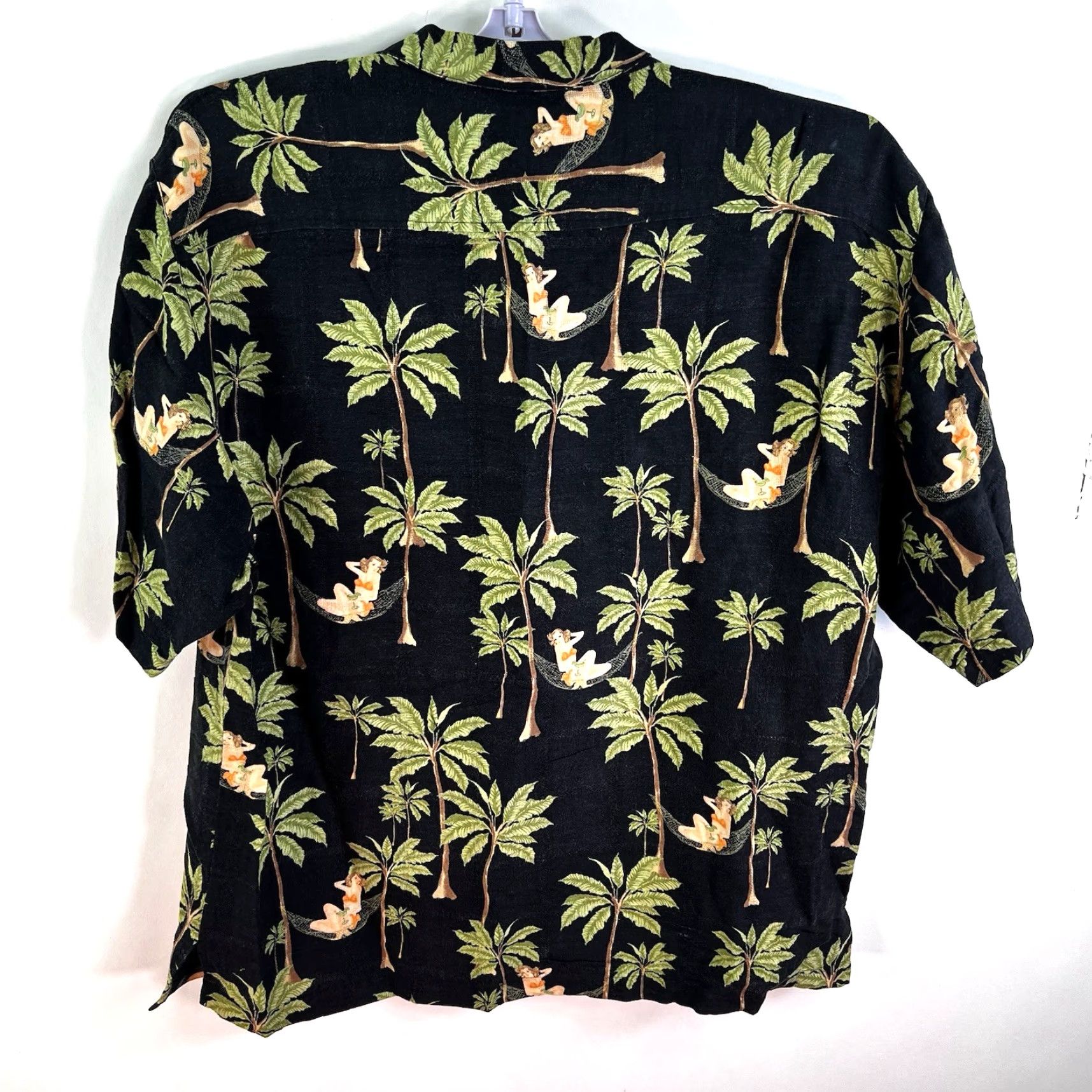 Vintage VINTAGE Island Button-Up Shirt Mens 2XL Black Tropical Graphic Print Linen Rayon Casual Shirt 2XL Mens Size US XXL / EU 58 / 5 - 6 Thumbnail