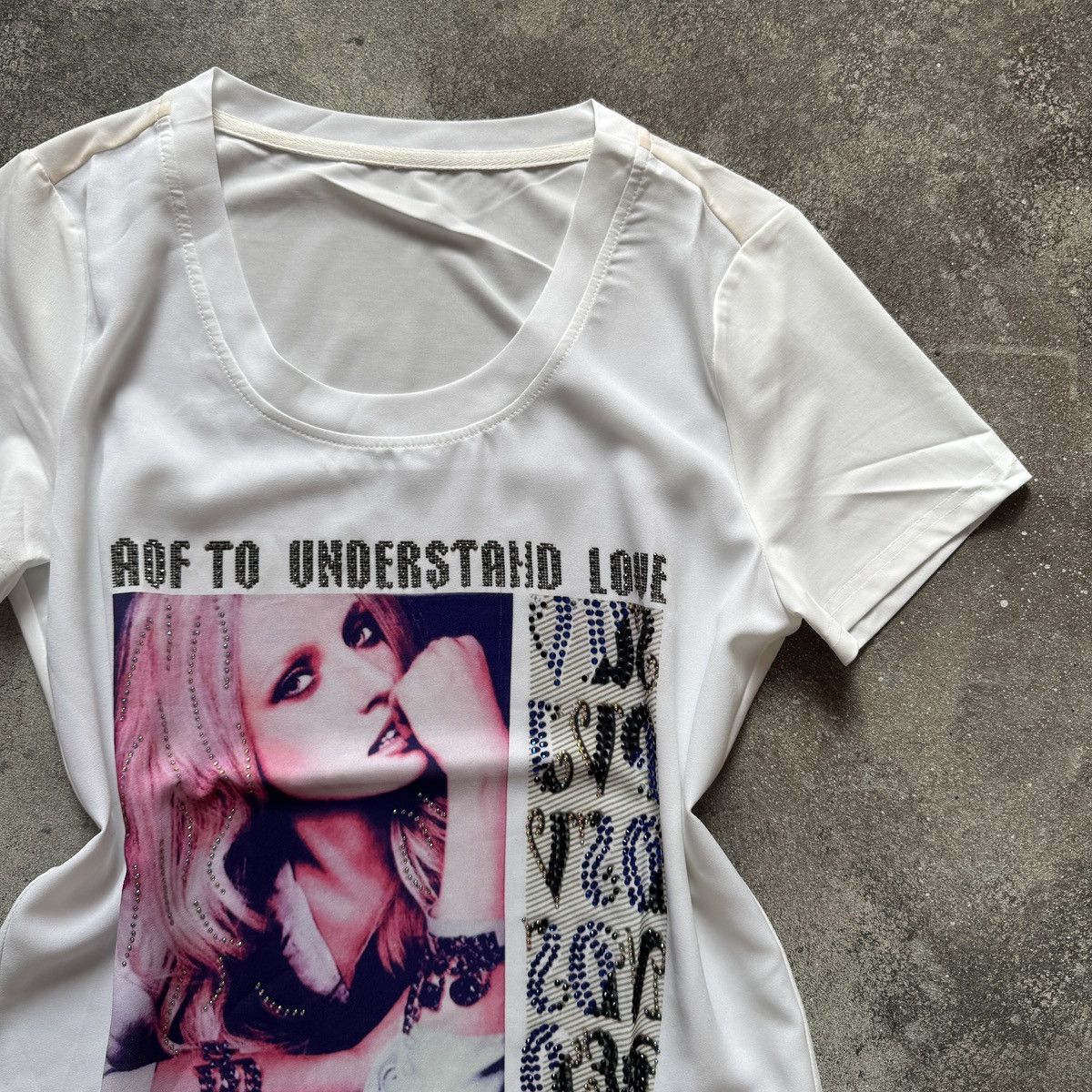 Hysteric Glamour Amazing 2000’s Aesthetic Glamour Girl Print Y2K T-Shirt Size M / US 6-8 / IT 42-44 - 4 Thumbnail