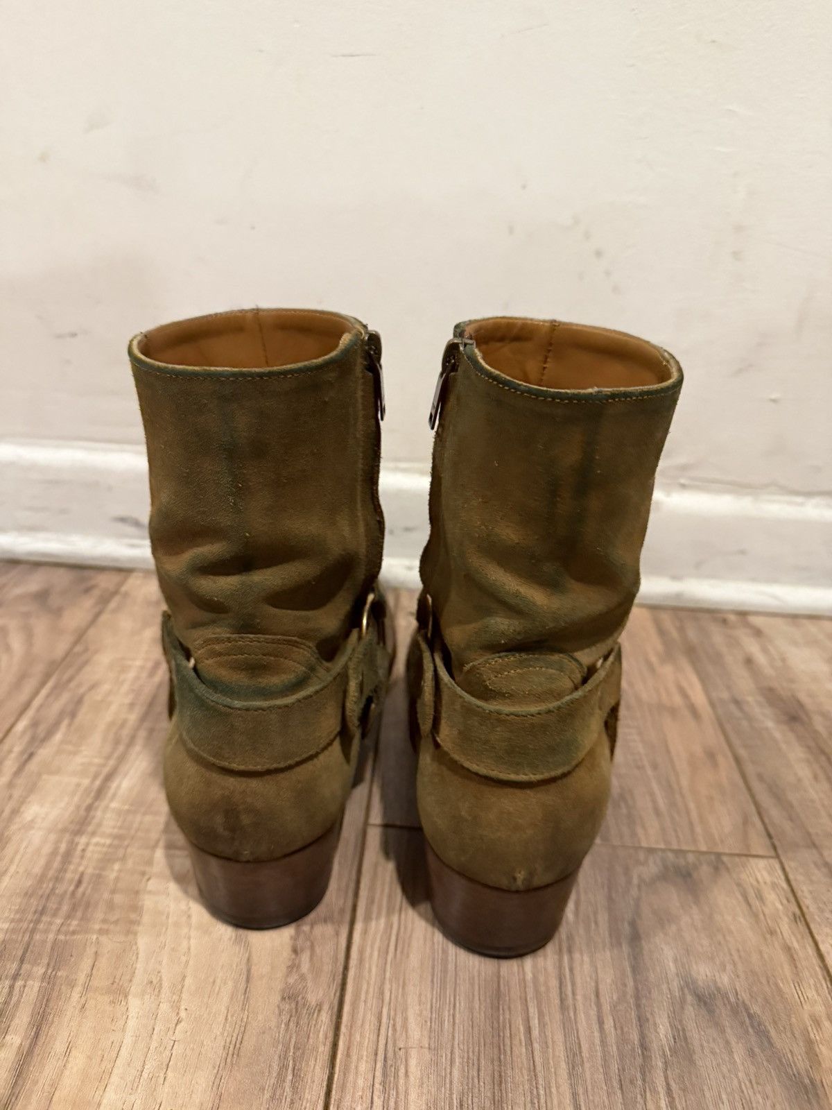 Saint Laurent Paris Nut Suede Harness Wyatt Boots 44 Size US 11 / EU 44 - 4 Thumbnail