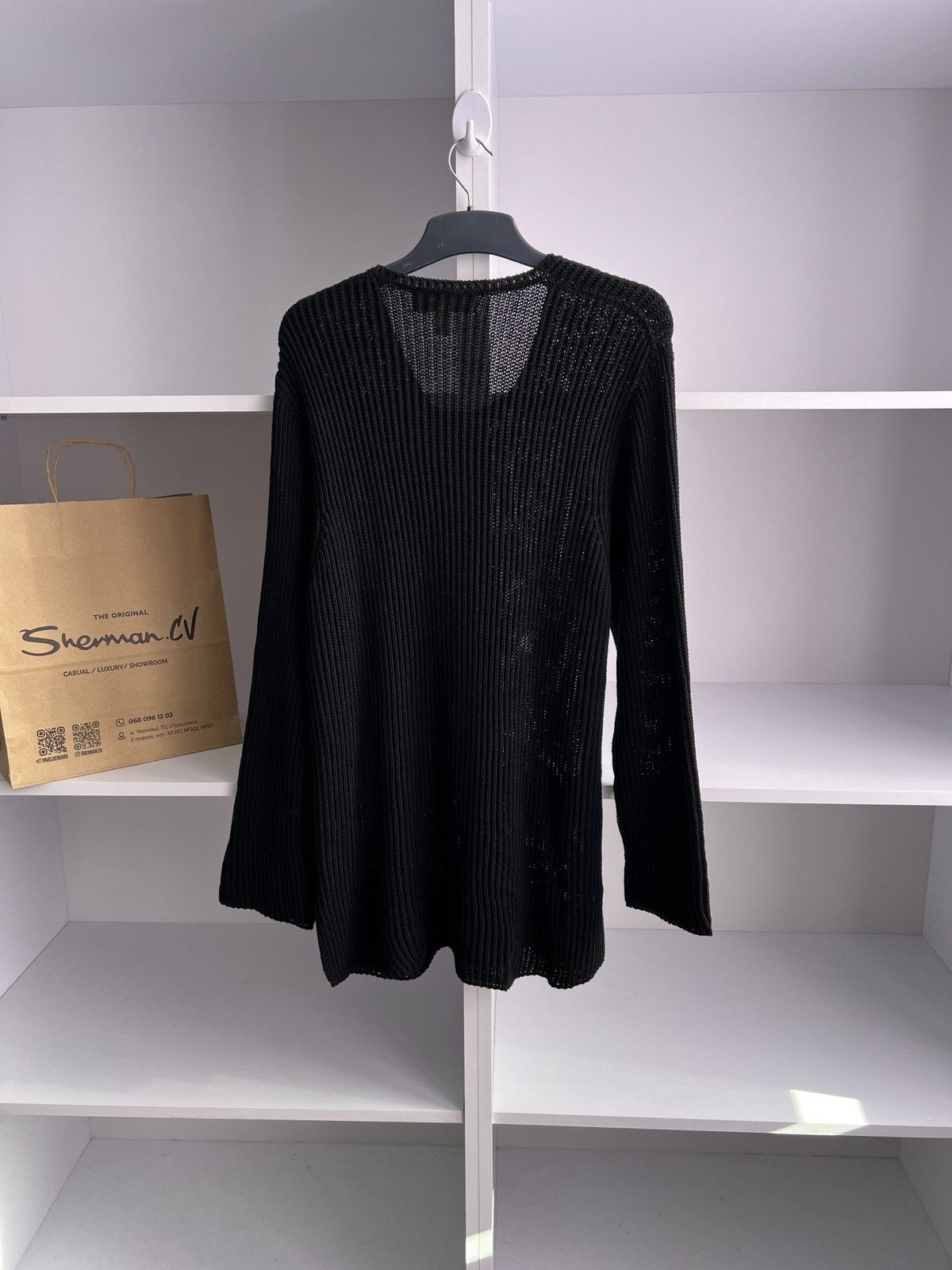 Designer × Vintage Vintage Maria Di Ripabianca Womens Ripped black Sweater Size XL / US 12-14 / IT 48-50 - 9 Thumbnail