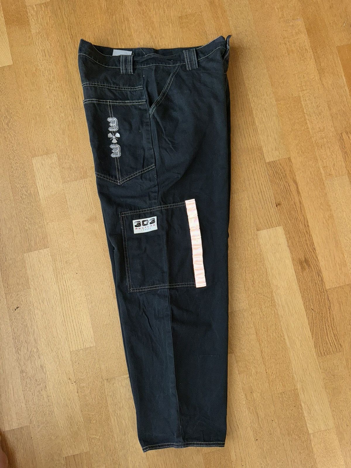 W&LT 90’s LONDON MADE 303 Culture Barrel Cut Pants Size US 32 / EU 48 - 3 Thumbnail