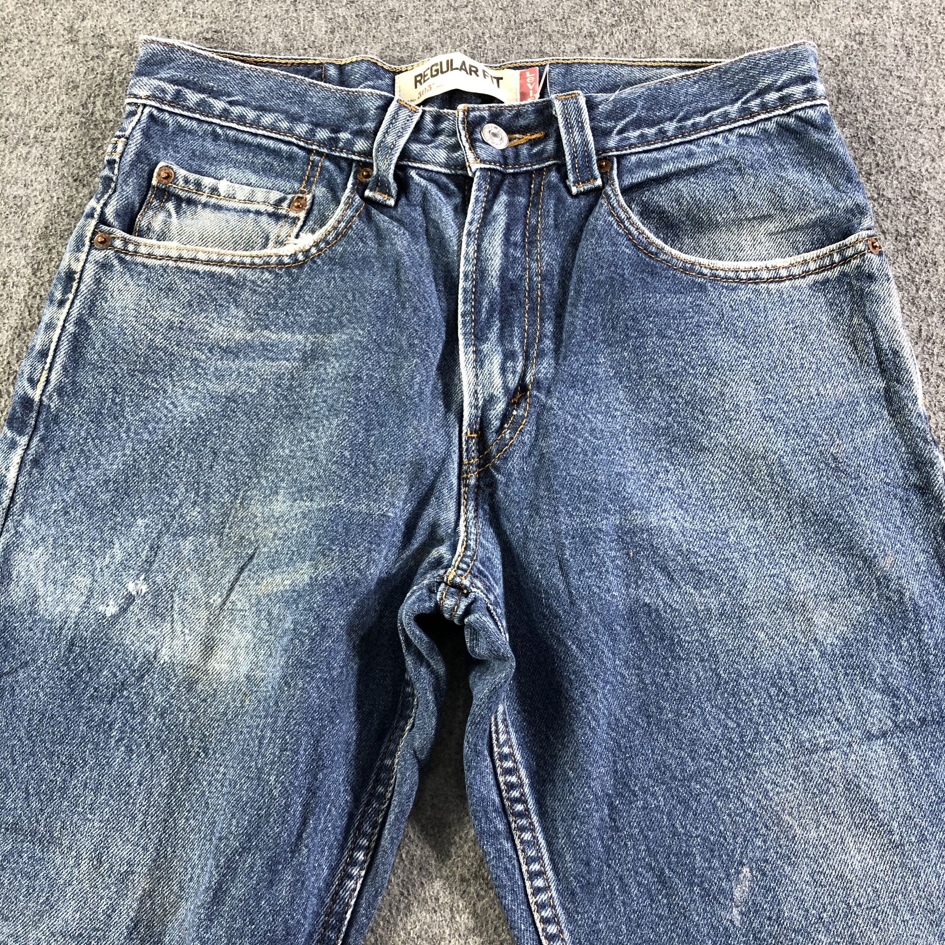 Levi's Vintage Blue Wash Levis 505 Jeans-J3082 Size US 30 / EU 46 - 3 Thumbnail