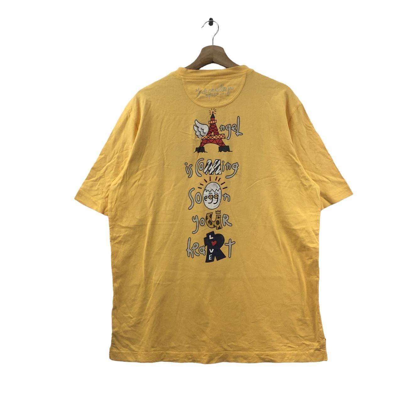 Vintage Vtg CASTELBAJAC SPORT CARTOON Angel Is Coming Tee Shirt Size L / US 10 / IT 46 - 1 Thumbnail
