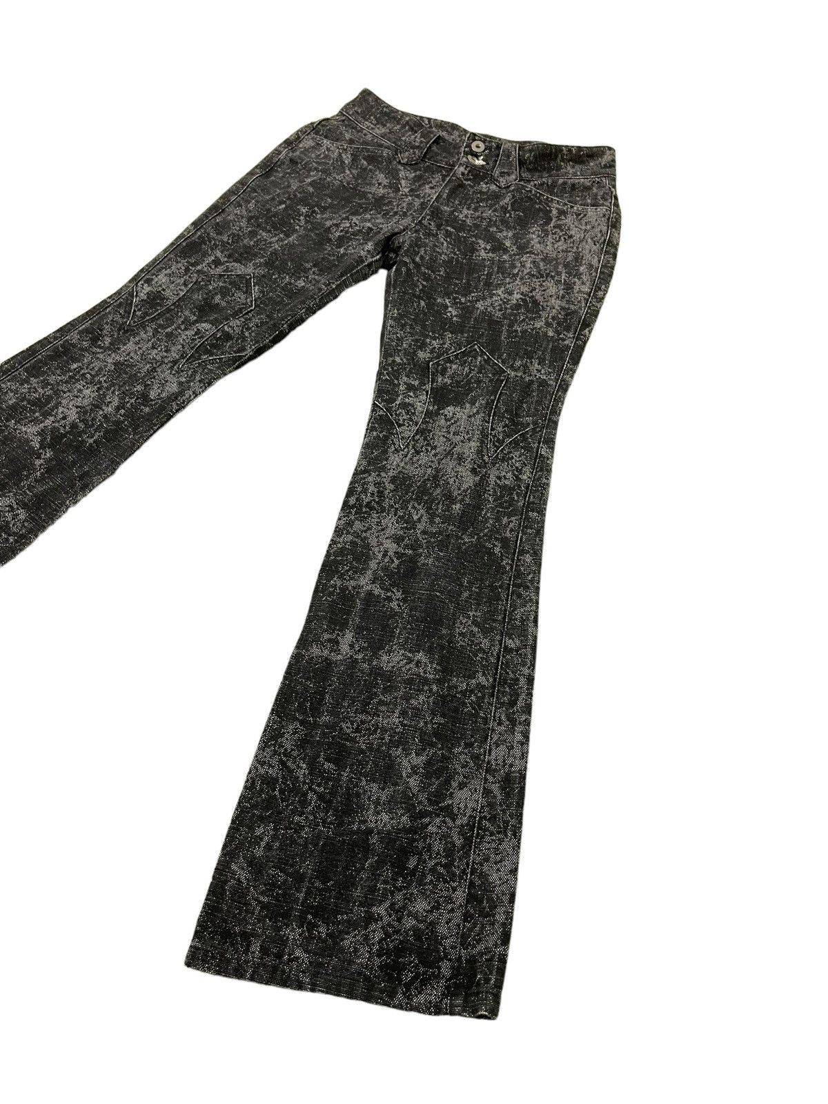 Japanese Brand Flare Jeans Fleur Custom Culture Japan Boot Cut 8🟦5 Size US 29 - 3 Thumbnail
