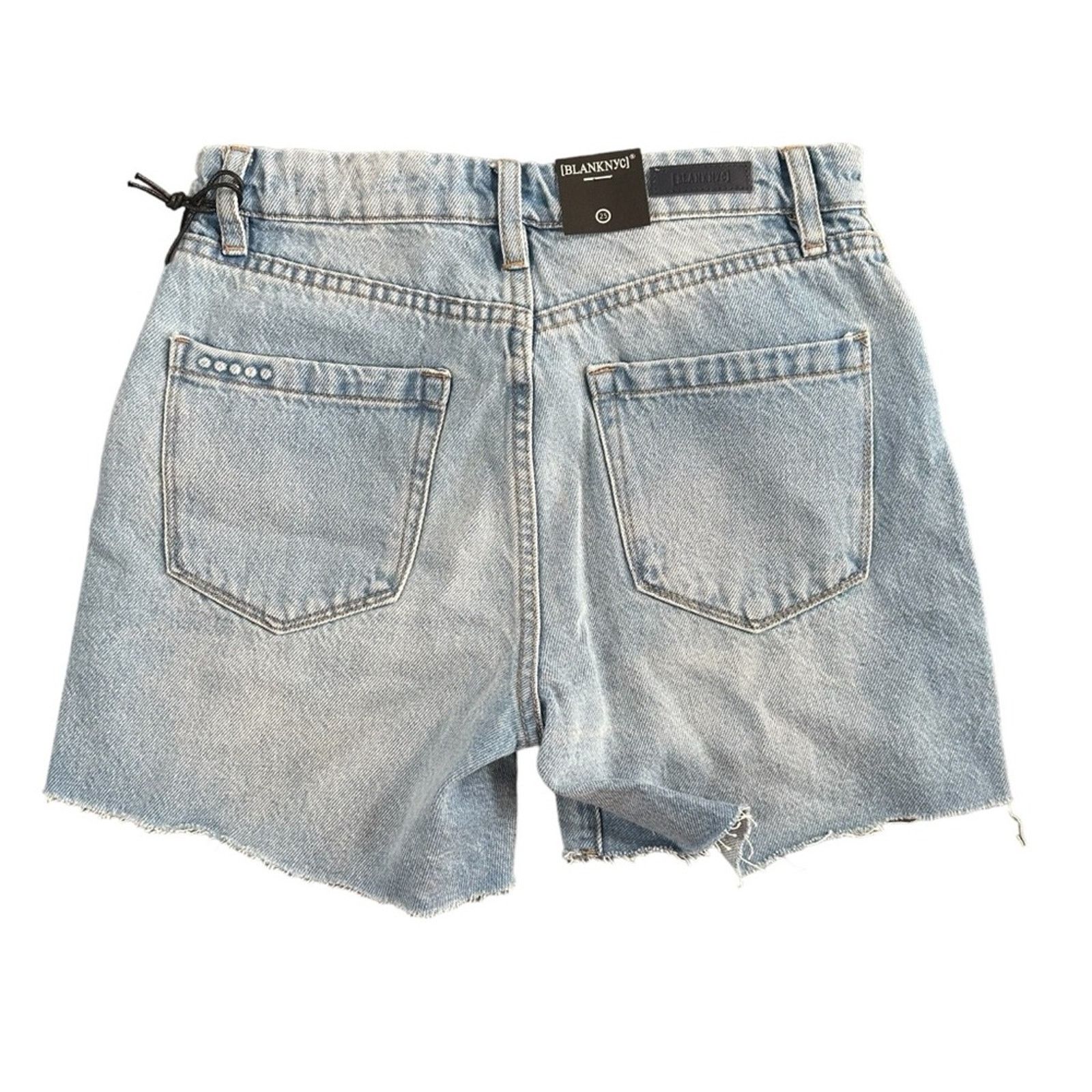 BLANKNYC BLANKNYC Light Wash Overlap Fly Cut Off Mom Shorts Size 25 Size 25" / US 0 / IT 36 - 3 Thumbnail