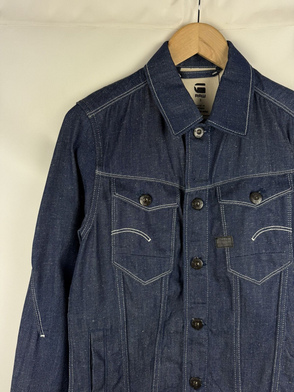 G-Star G Star Raw Men’s Arc 3D Slim JKT Denim Trucker Jacket Size S Size US S / EU 44-46 / 1 - 4 Thumbnail