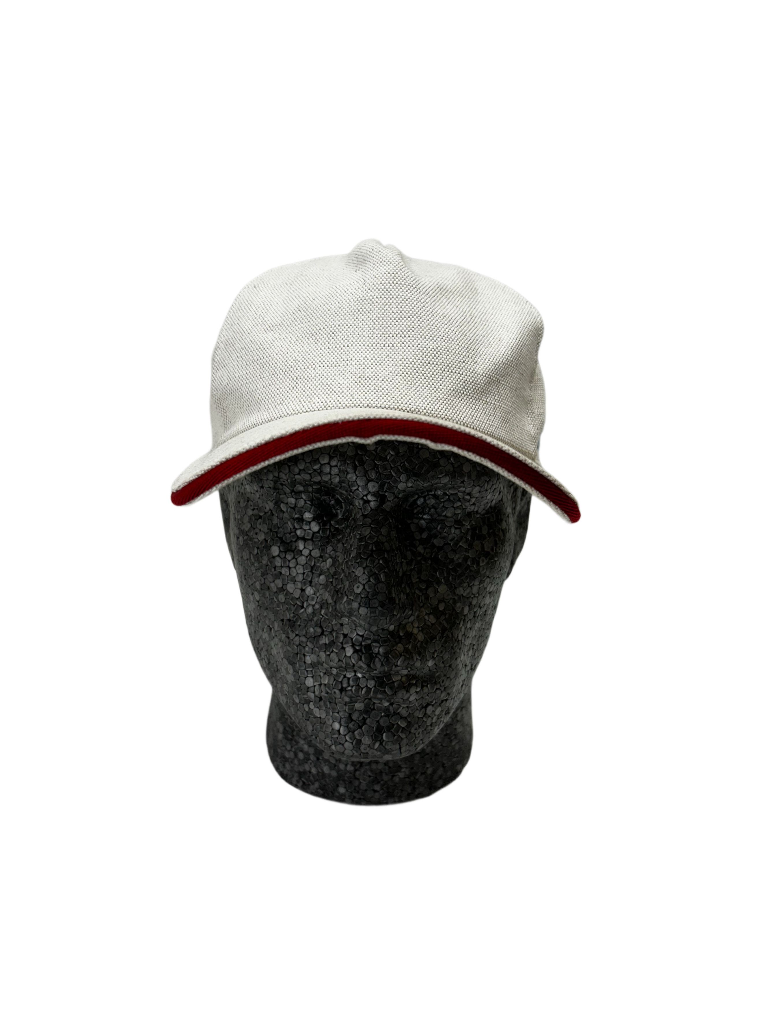 Gucci Gucci Off White Velcro 'Snap Back' Style Baseball Cap Size 36 - 4 Thumbnail