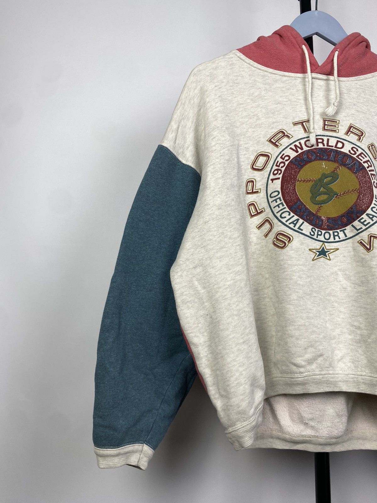 MLB × Vintage Vintage 80s World Series Boston Red Sox Crop Hoodie Size US S / EU 44-46 / 1 - 3 Thumbnail