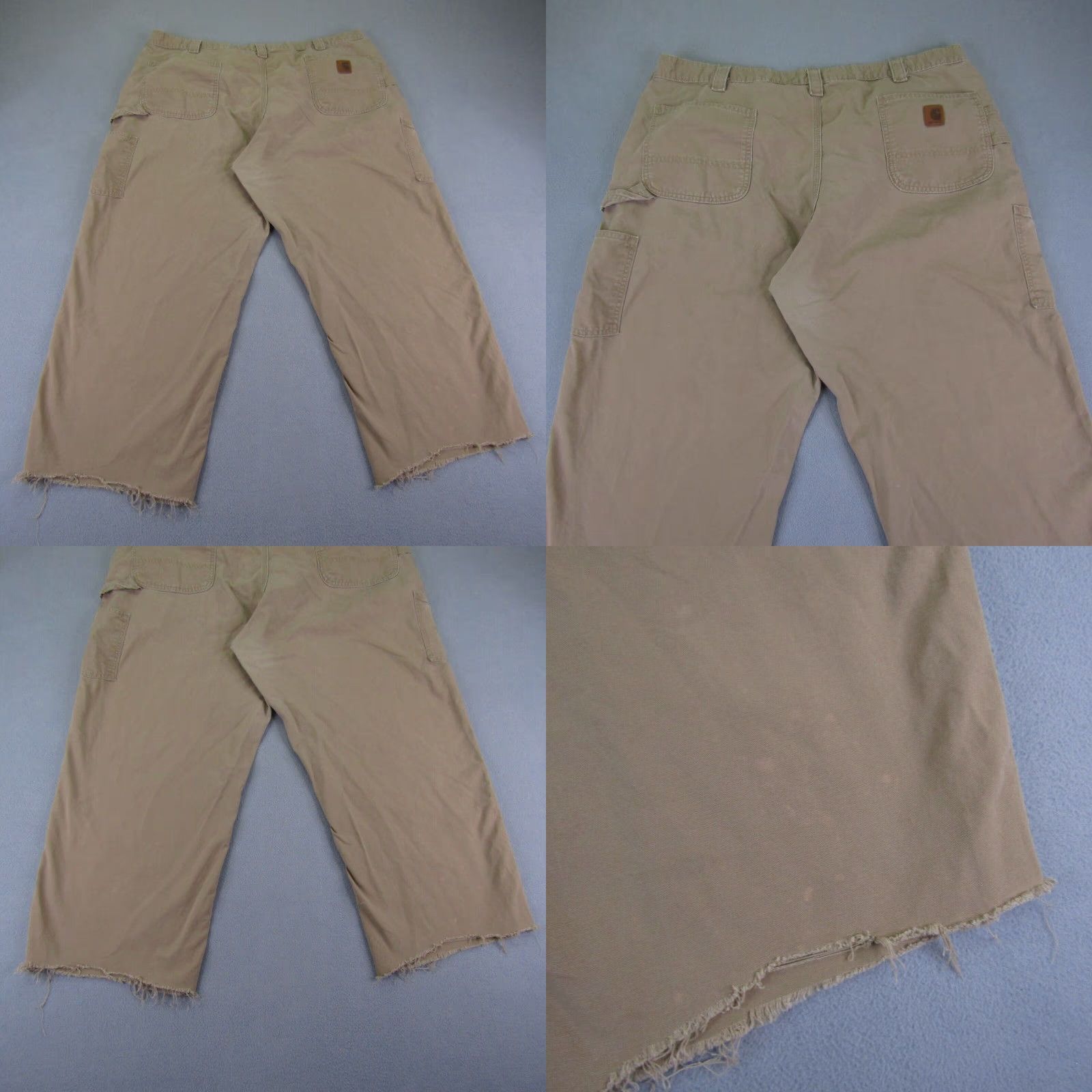 Carhartt Carhartt Pants Mens 44x32 Khaki Original Dungaree Fit Work Utility B151 DKH Pants Mens Regular 44 Khaki Carhartt Workwear Carpenter Mens Size US 41 - 8 Thumbnail