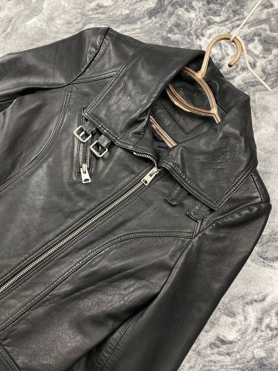 Allsaints All Saints Leather Biker Jacket Size S / US 4 / IT 40 - 2 Thumbnail