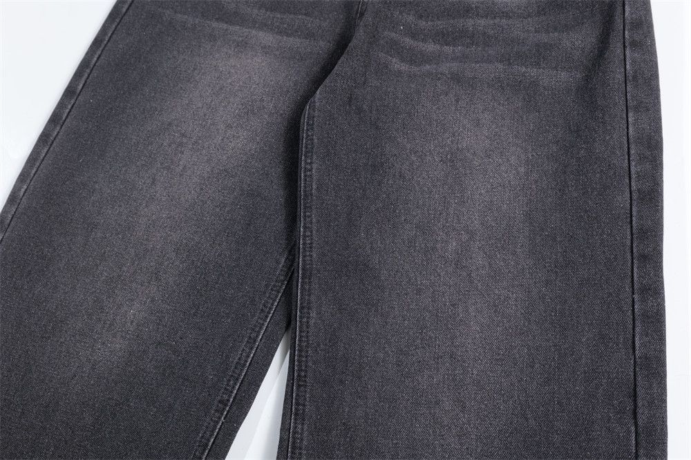 Jean Men's hip-hop trendy wing print casual loose straight jeans Size US 32 / EU 48 - 4 Thumbnail