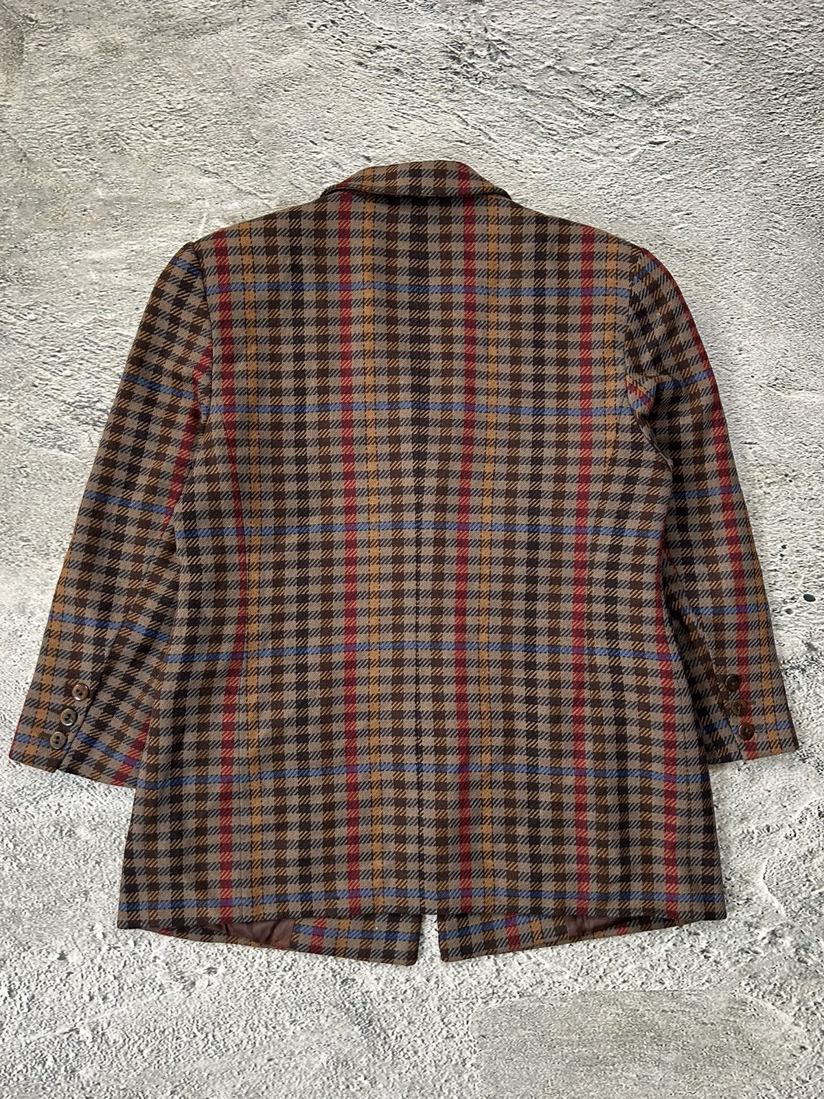 Karl Lagerfeld Karl Lagerfeld blazer vintage wool brown checkered Size 48R - 7 Thumbnail