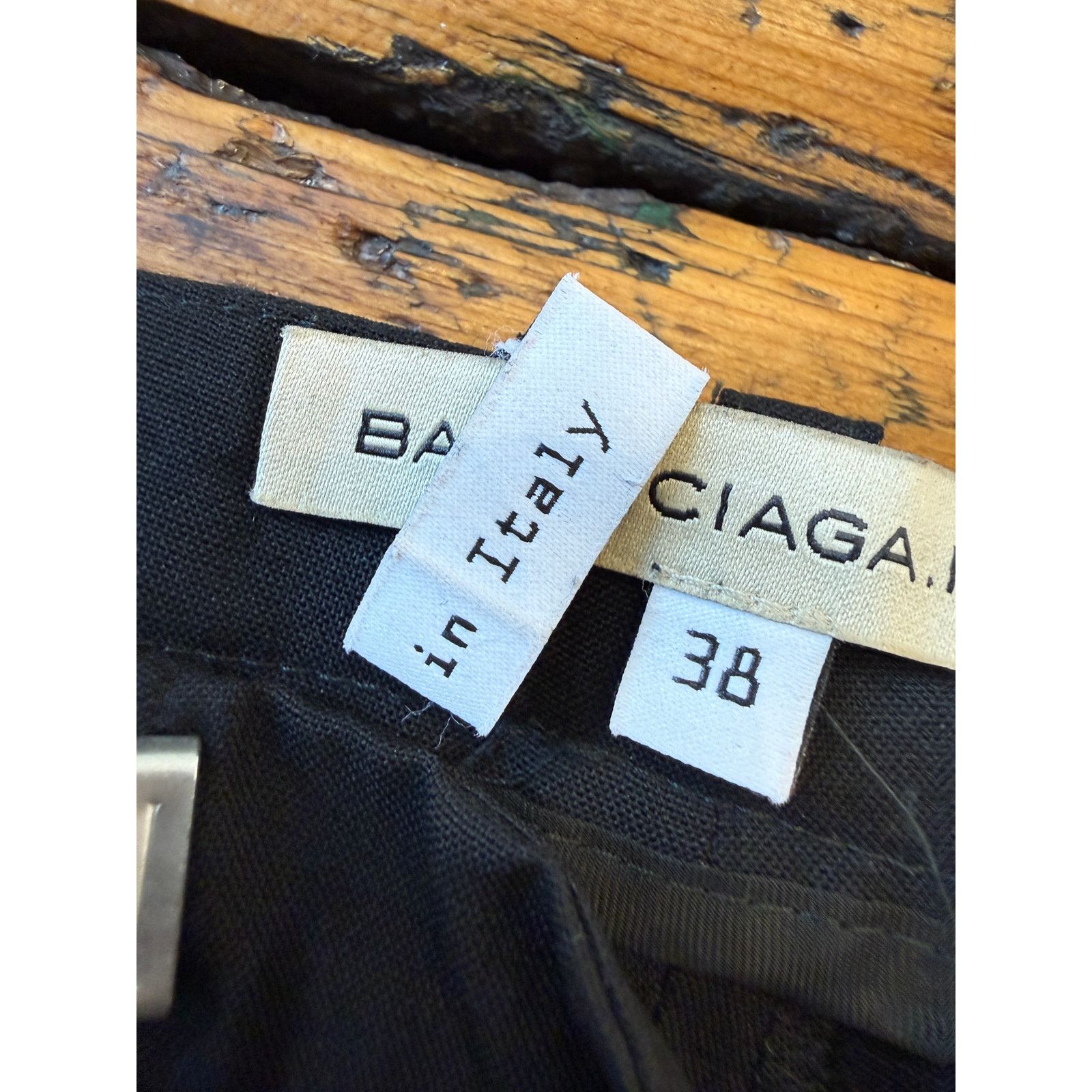Balenciaga Vintage 2004 Balenciaga Black Strap Pants Size 26" / US 2 / IT 38 - 4 Thumbnail