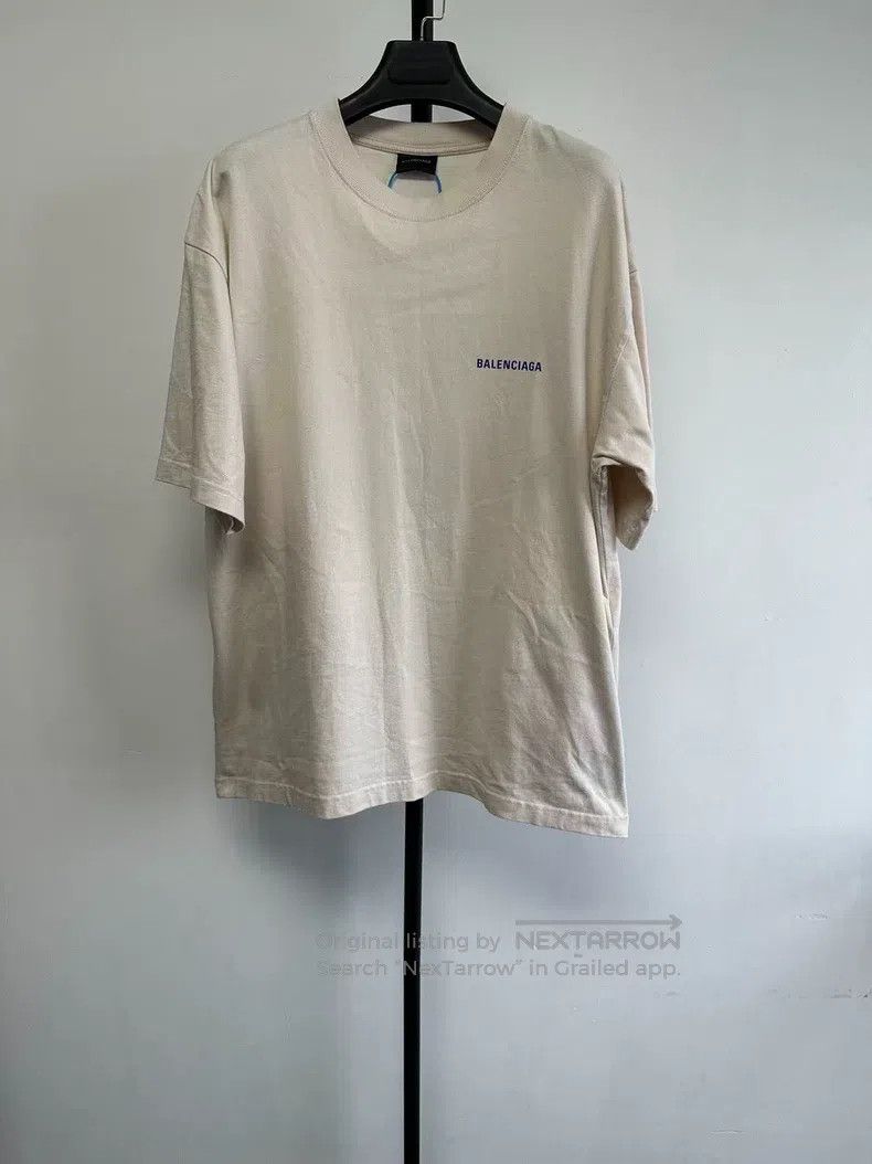 Balenciaga Balenciaga Letter Printed Round Neck Short Sleeve Size US M / EU 48-50 / 2 - 1 Thumbnail
