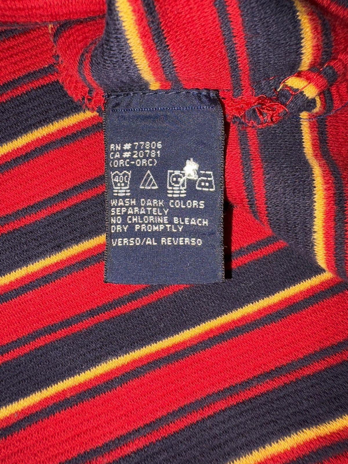 Tommy Hilfiger Vintage 90s Tommy Hilfiger Crest Logo Striped Polo Shirt XL Size US XL / EU 56 / 4 - 8 Thumbnail