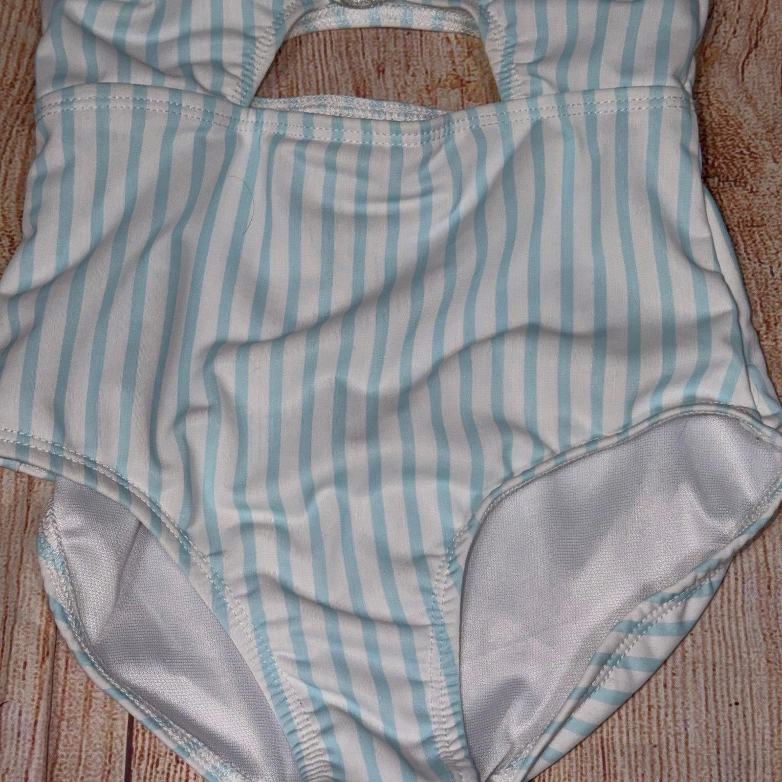 Other Young Hearts Swim Striped One-Piece Swimsuit Size 6 Size ONE SIZE - 3 Thumbnail