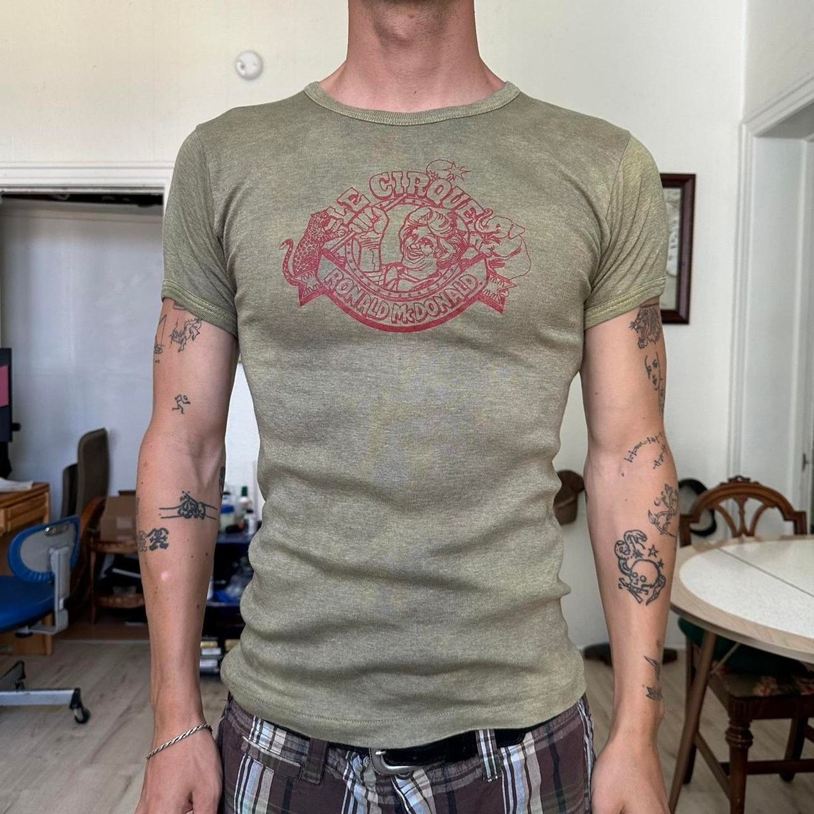 Other Rare Vintage 60s 70s Ronald McDonald Le Cirque Ringer Tee Size US S / EU 44-46 / 1 - 5 Thumbnail